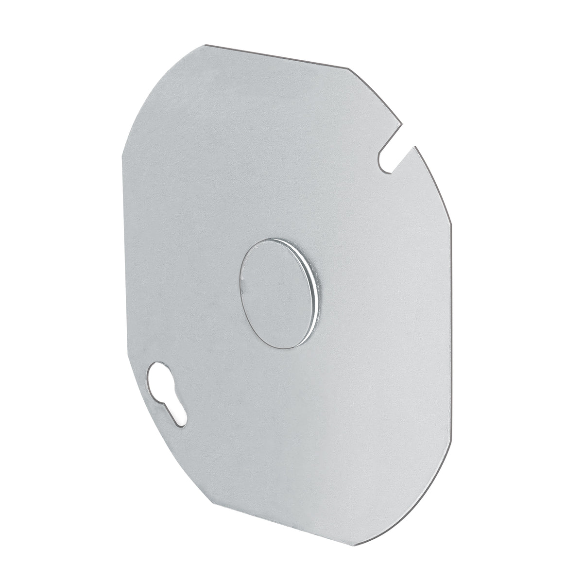 Tapa de acero para caja octagonal 4x4"