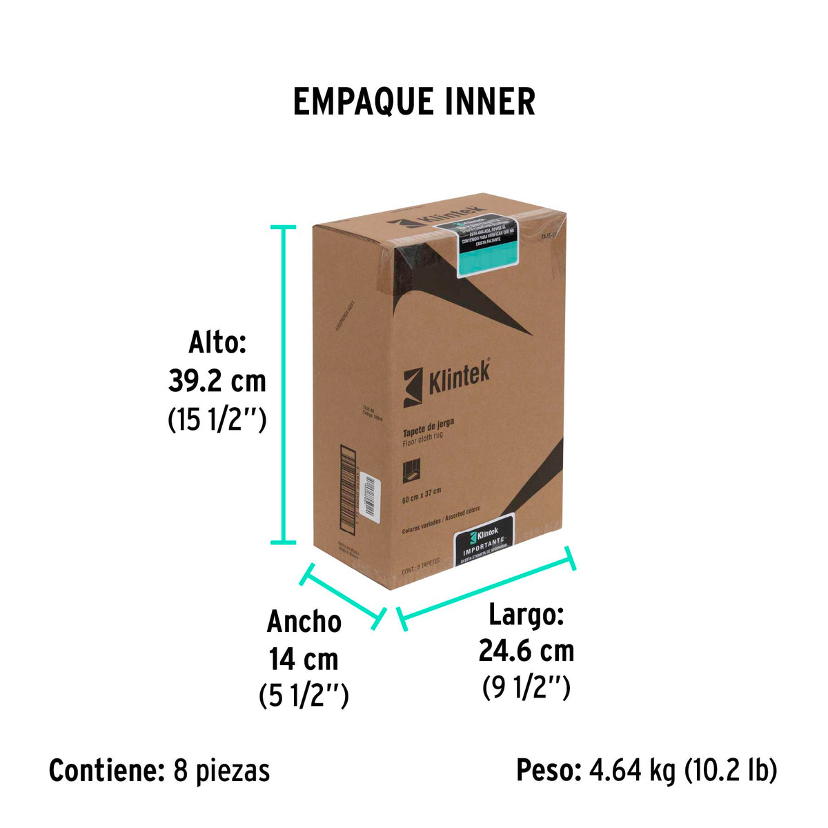 Tapete de jerga, 60 cm