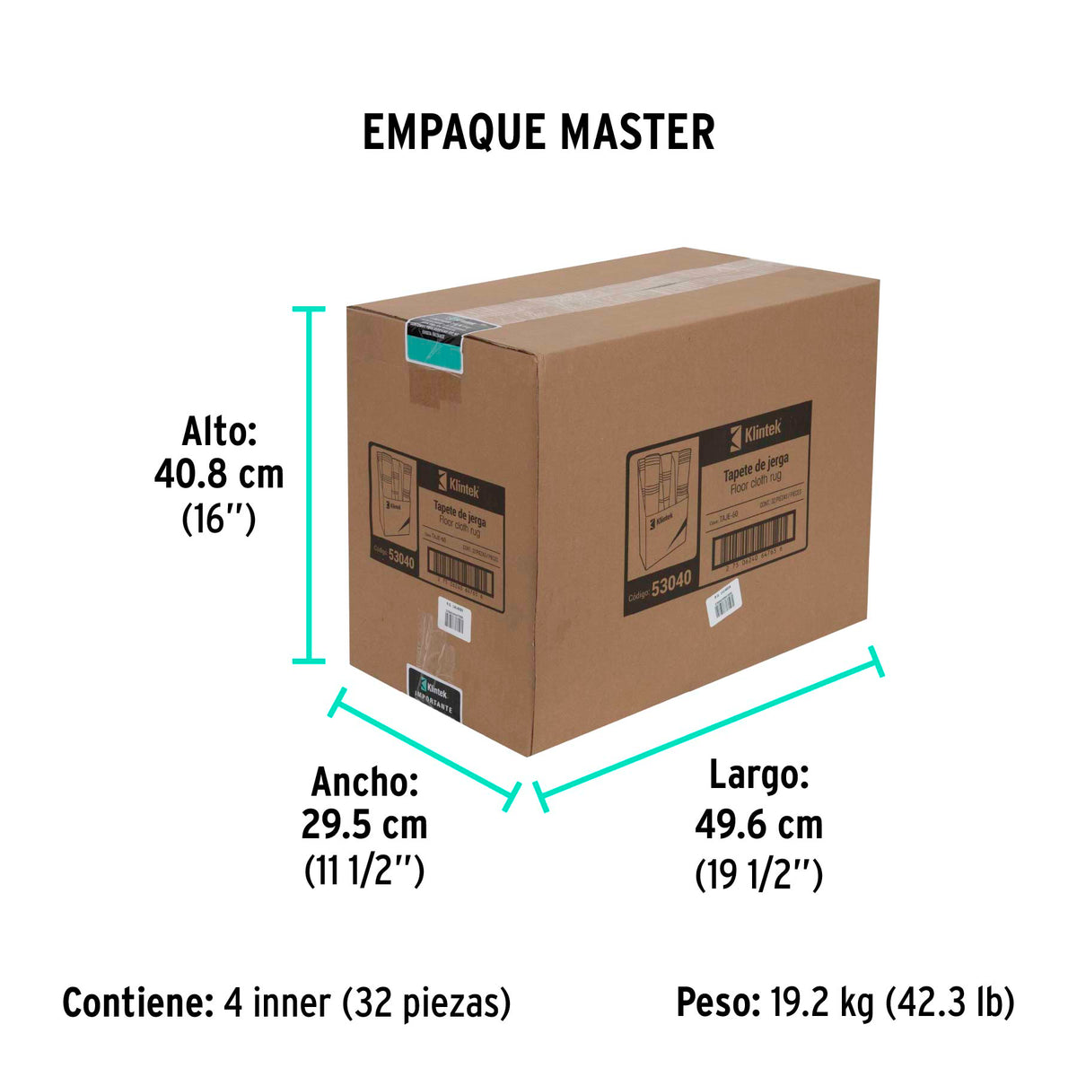 Tapete de jerga, 60 cm