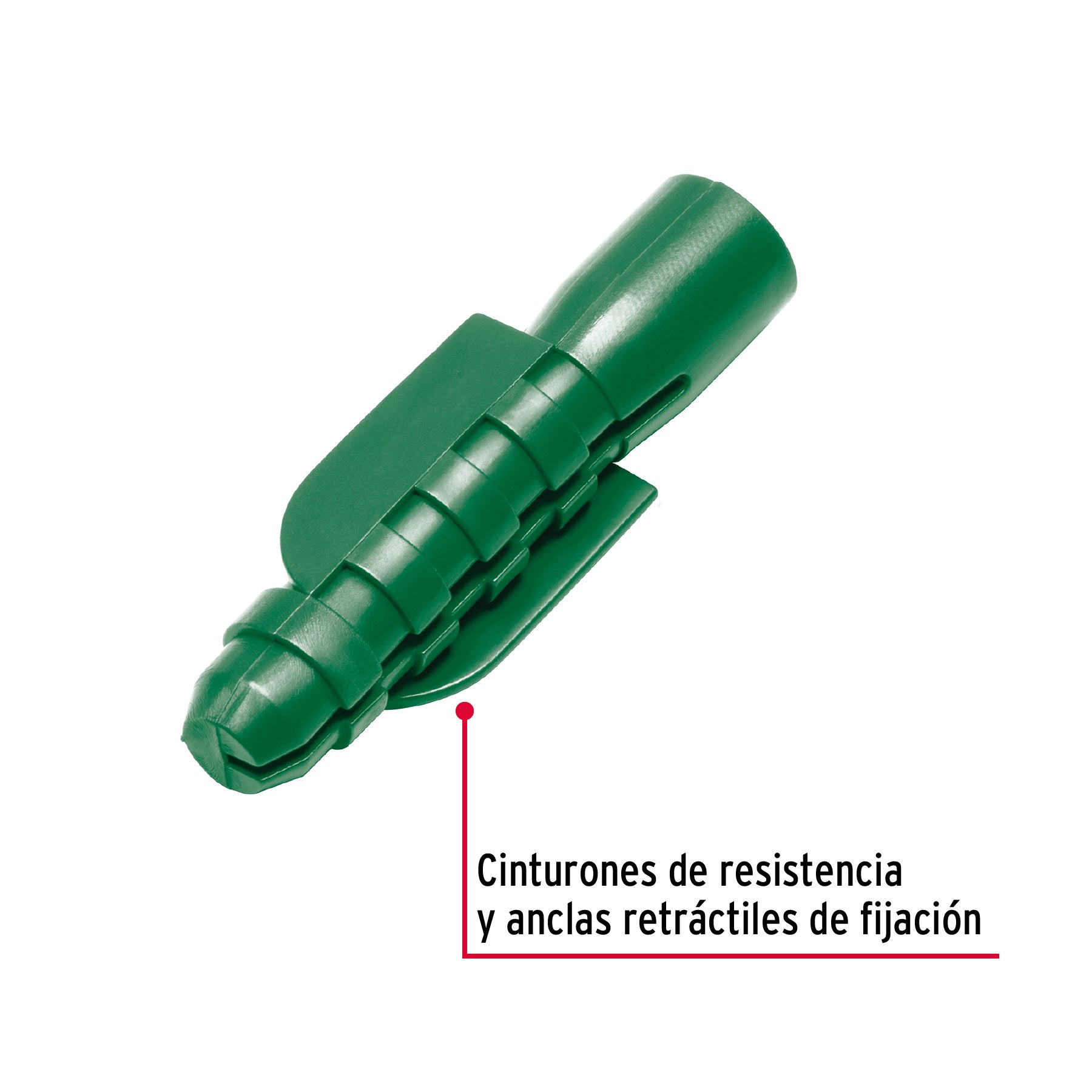 Taquete plástico de 1/2', 50 piezas