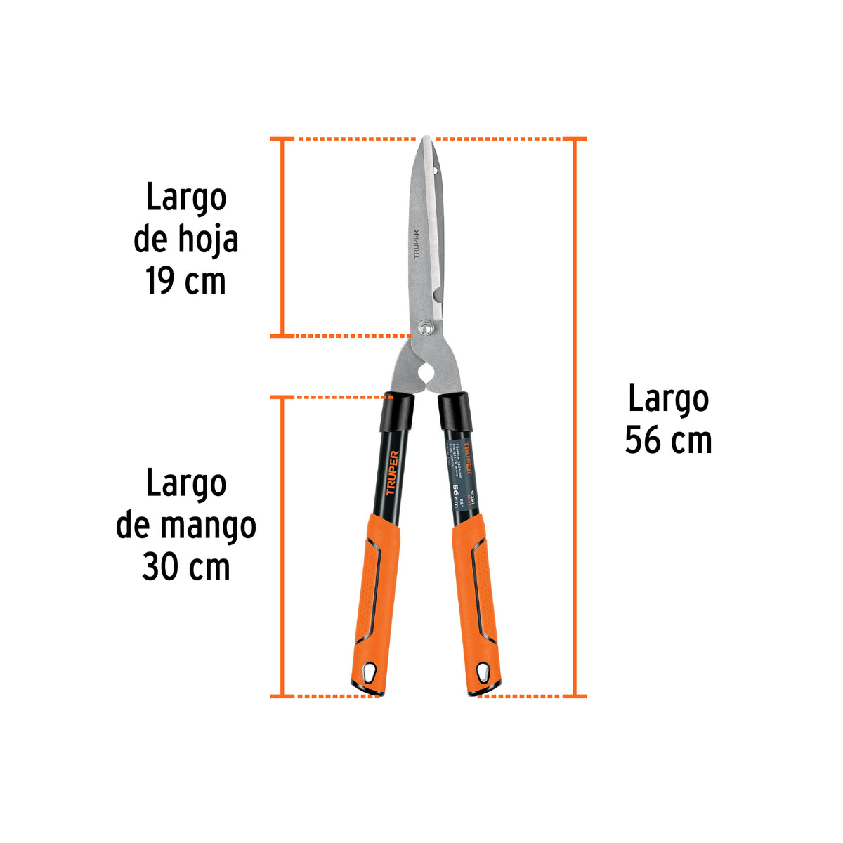 Tijera para poda, ligera, 53 cm, mango tubular