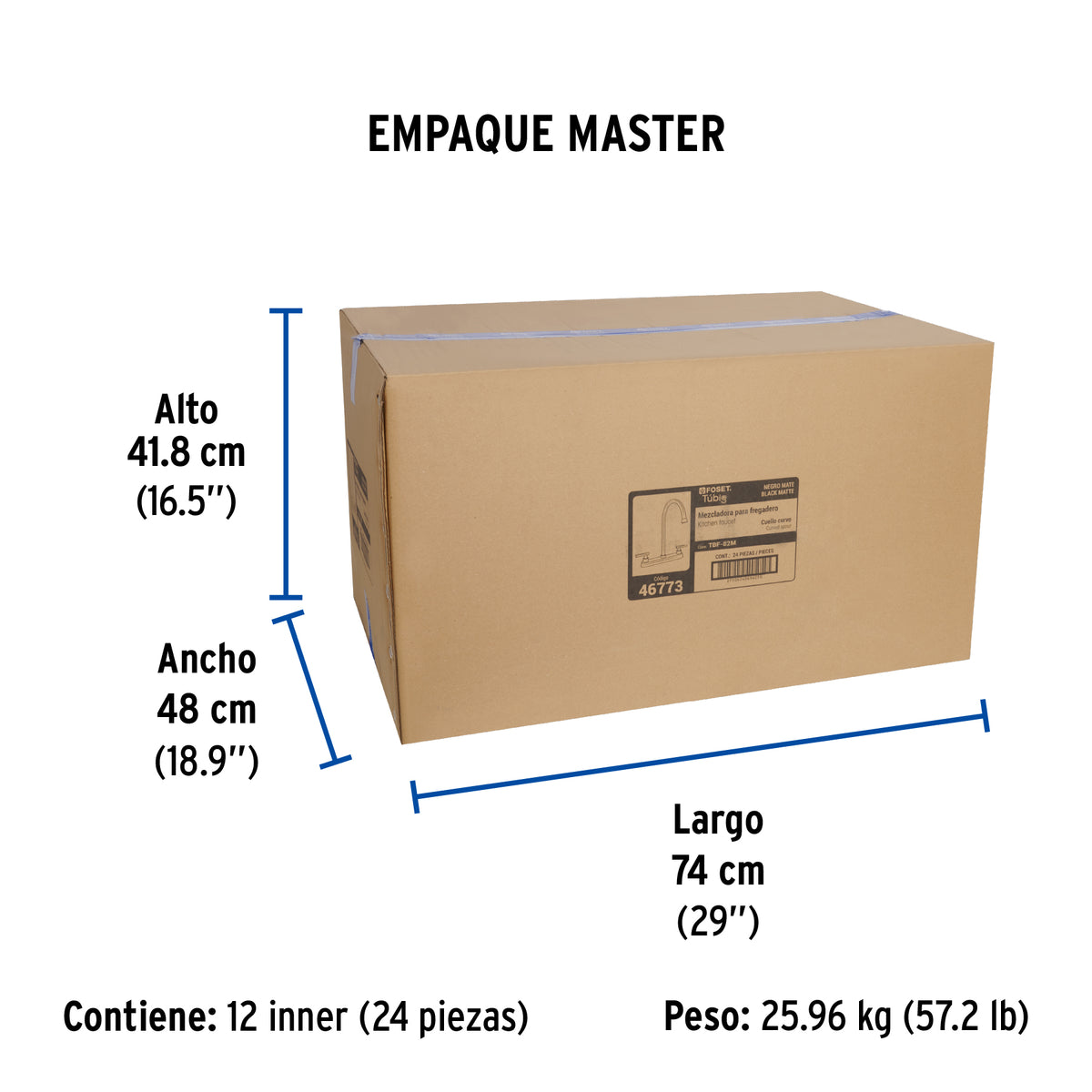 Mezcladora para fregadero,manerales palanca,negro mate,Tubig
