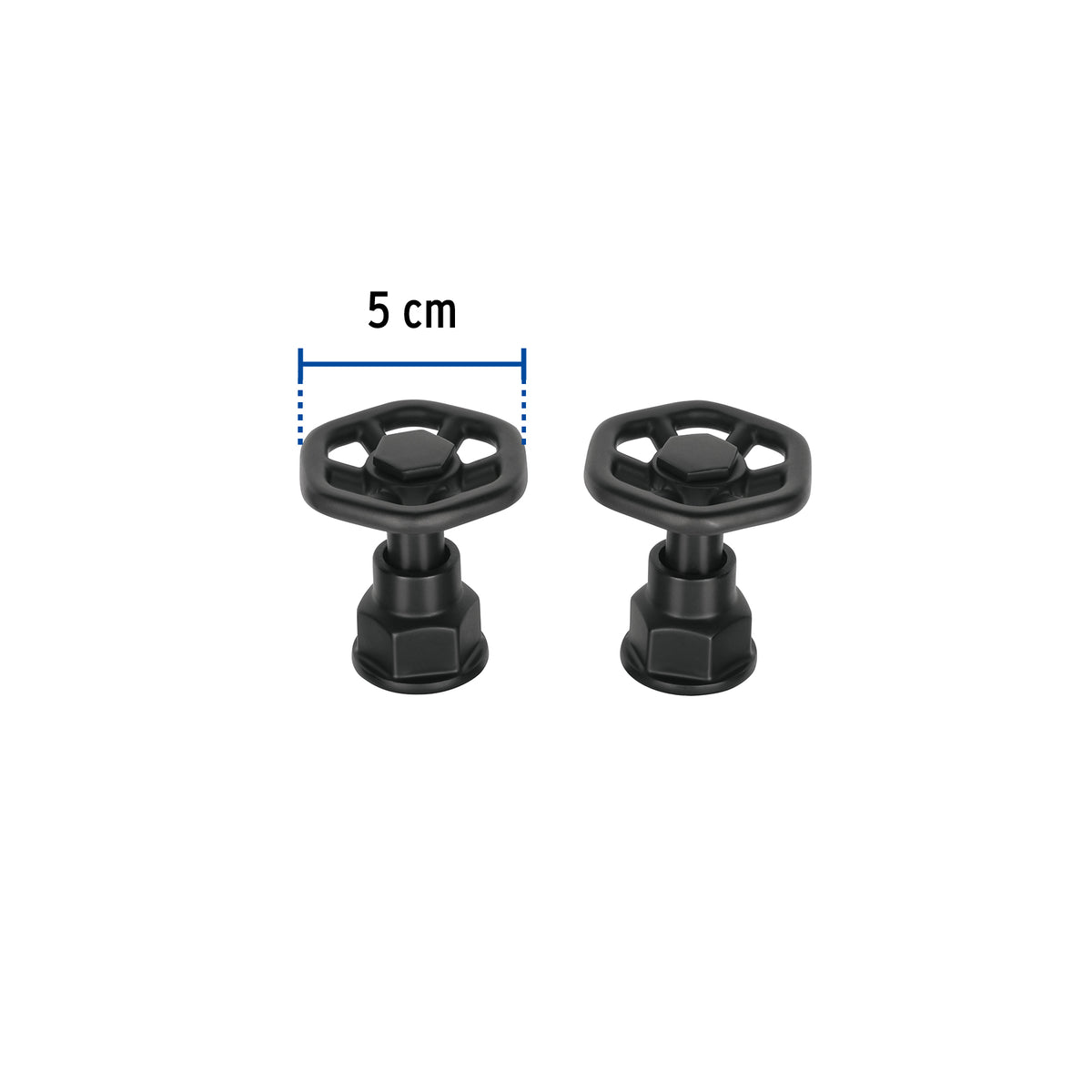 Juego de 2 manerales para mezcladora, volante, negro, Tubig