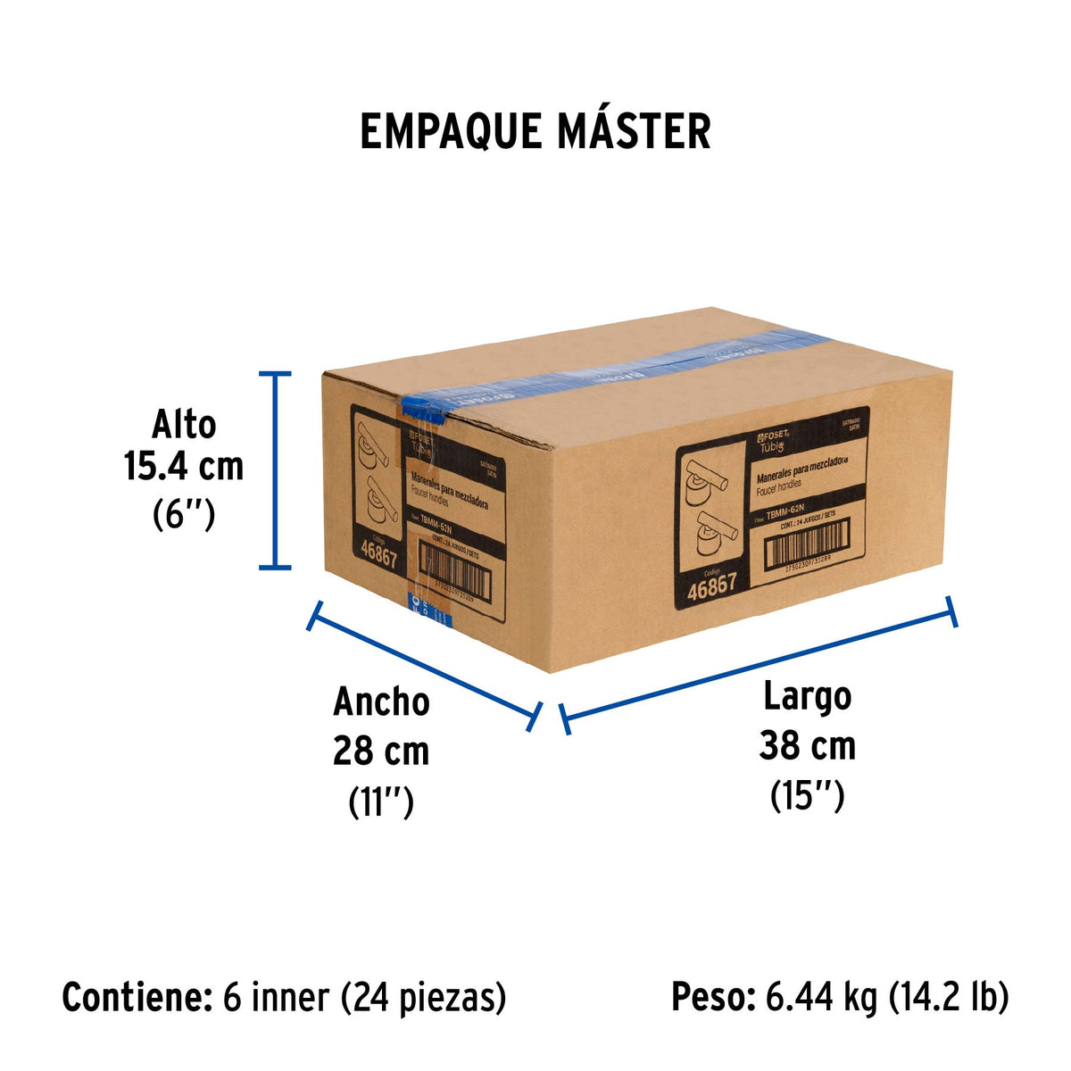 Juego de 2 manerales para mezcladora, palanca, satín, Tubig