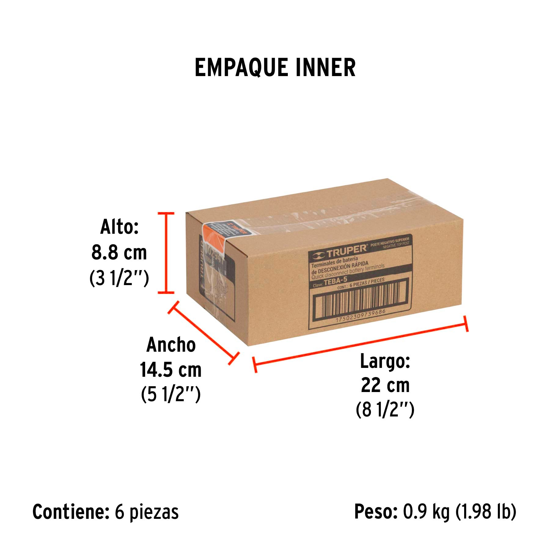 Terminal para bateria con Interruptor Switch, Truper