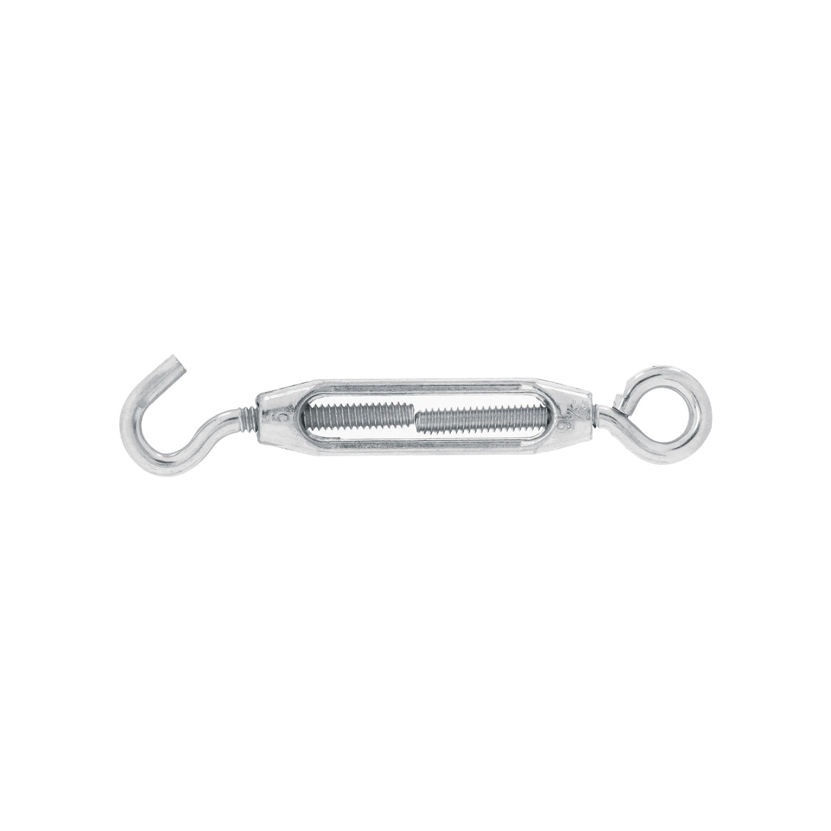Tensor zinc, 3/16", gancho-argolla