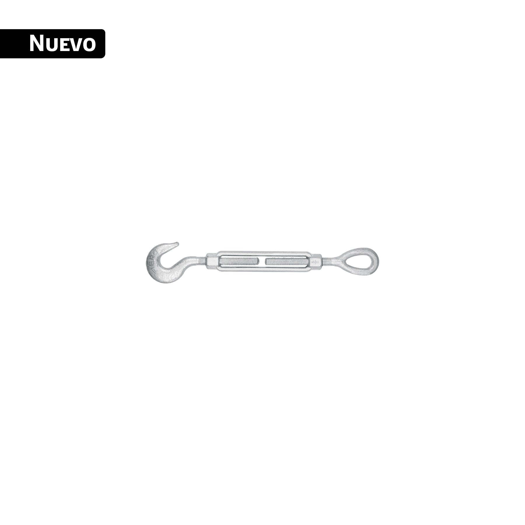 Tensor forjado 5/8 x 6' ojo - gancho, galvanizado, FIERO