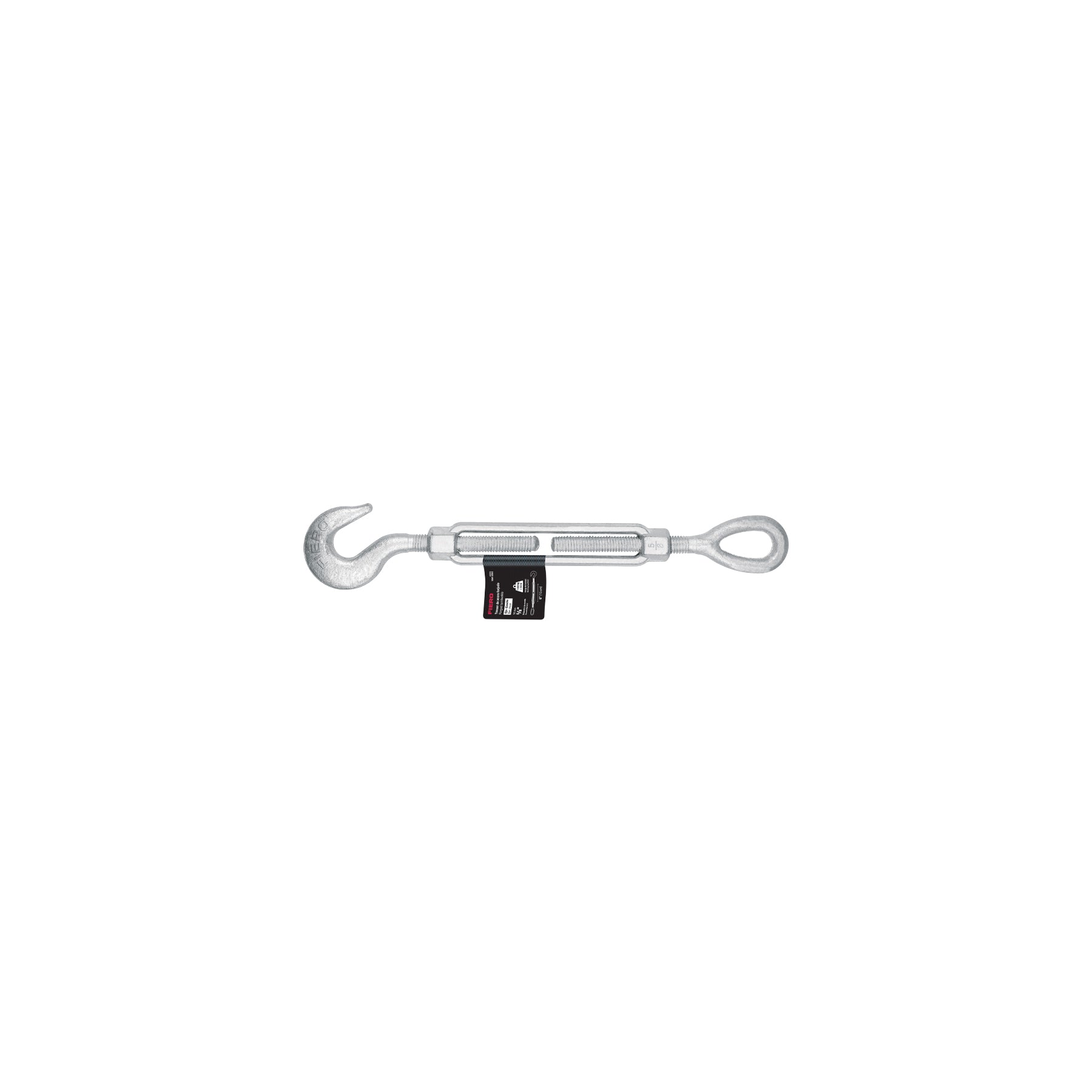 Tensor forjado 5/8 x 6' ojo - gancho, galvanizado, FIERO