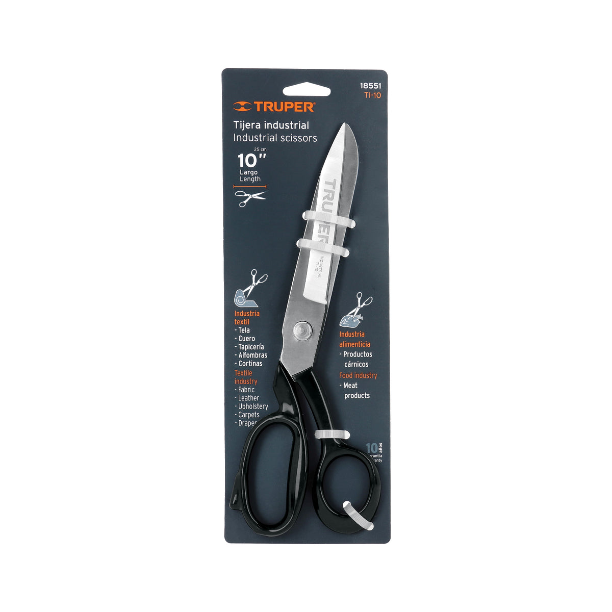Tijera para sastre industrial 10"