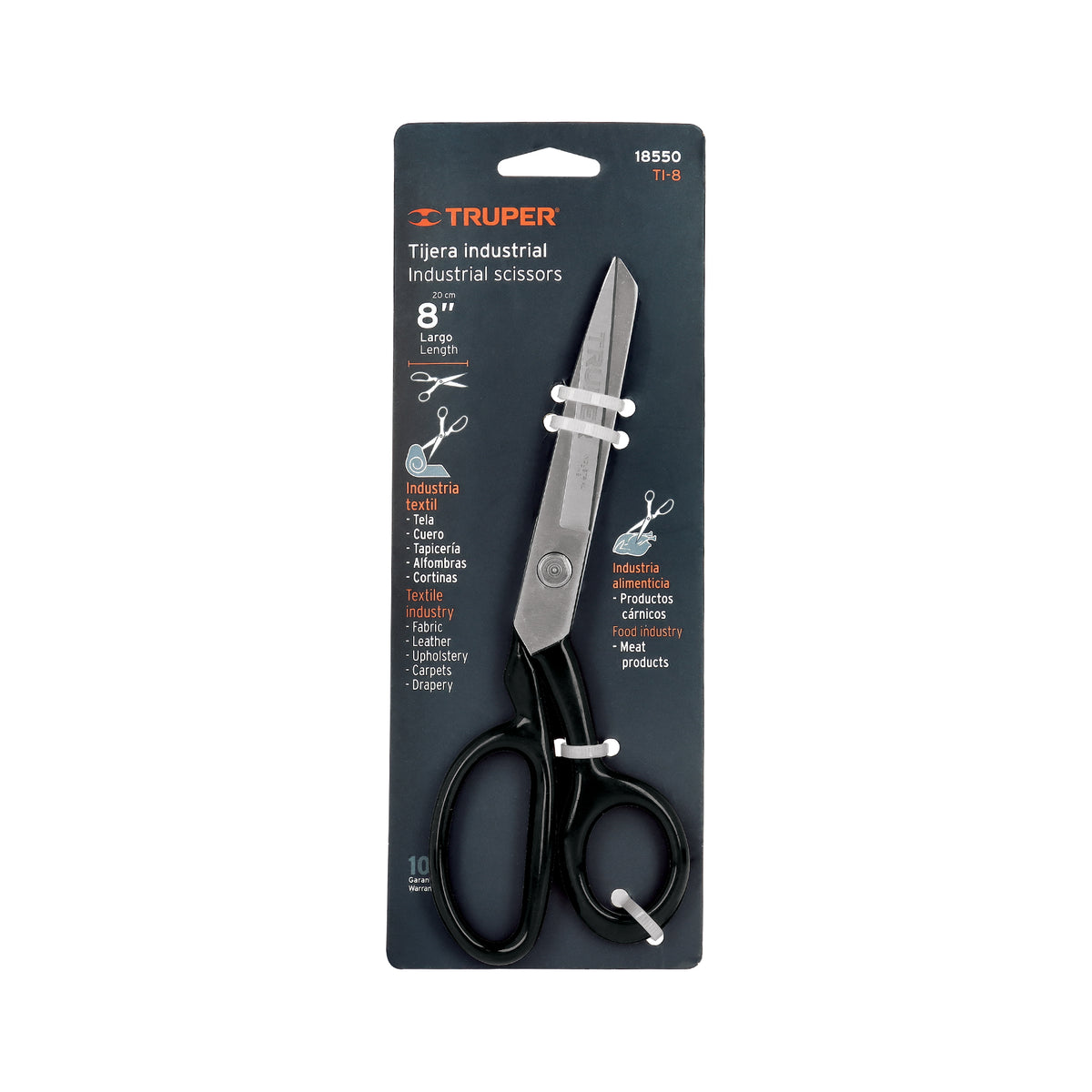 Tijera para sastre industrial 8"