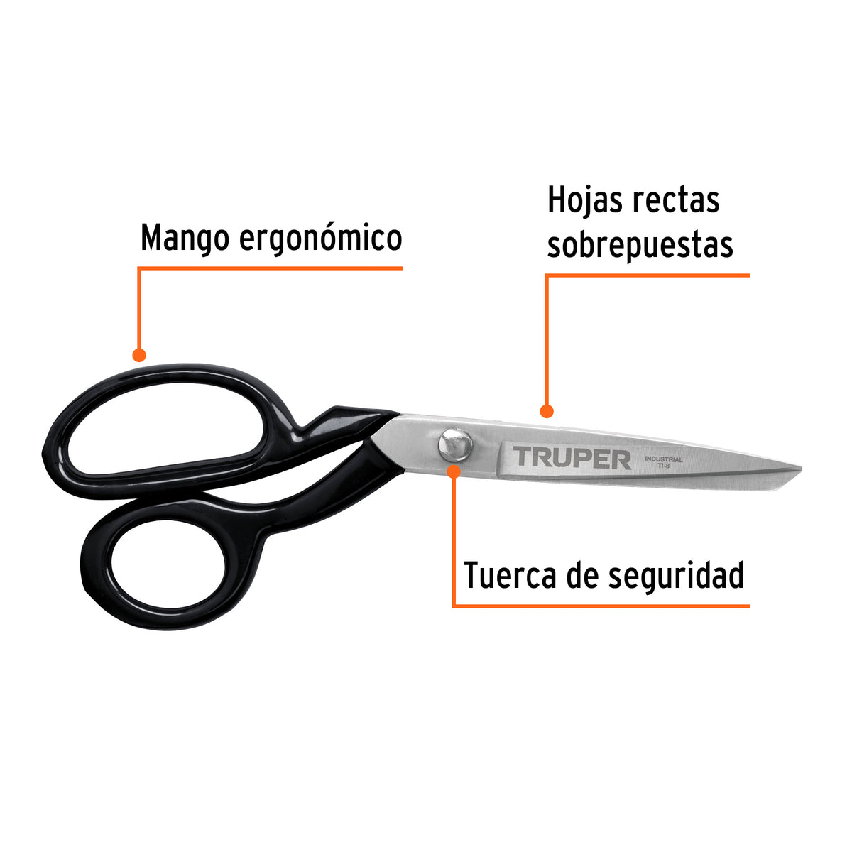 Tijera para sastre industrial 8"