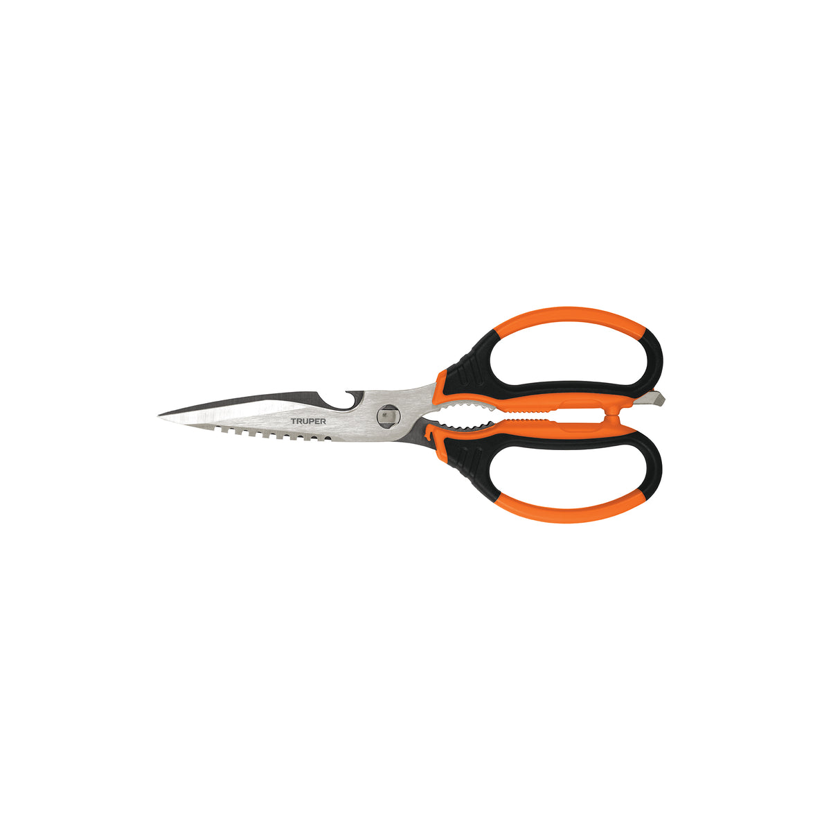 Tijera 8" multiusos, para cocina, acero inoxidable, TRUPER