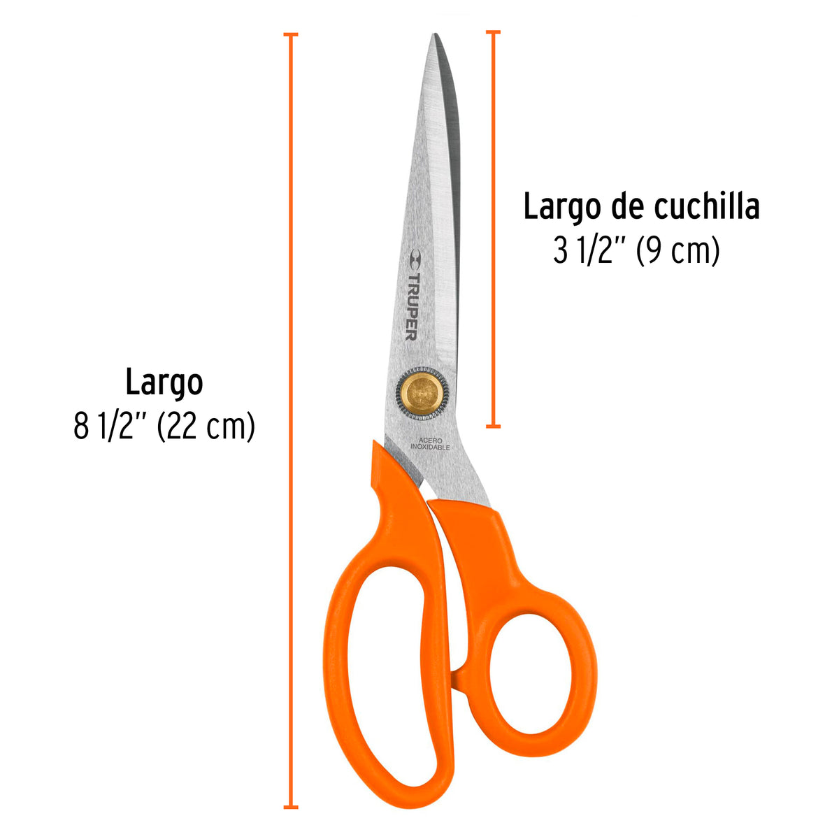 Tijera para costura 8-1/2", de acero inoxidable