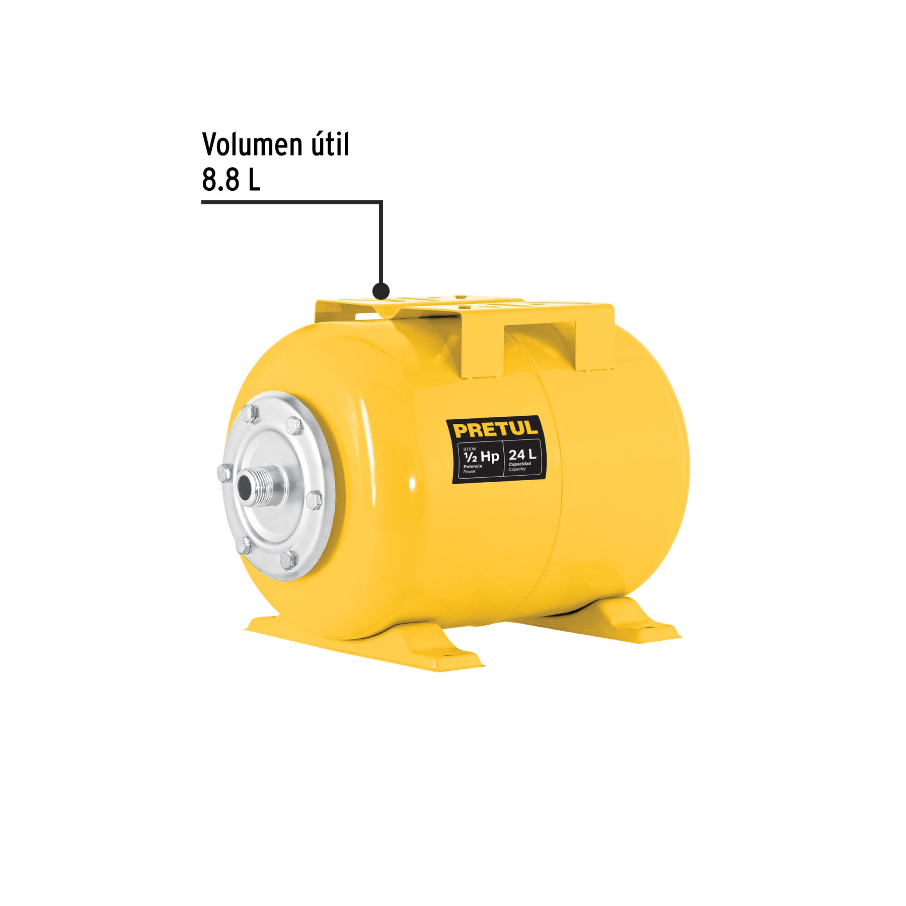 Tanque para bomba hidroneumática HIDR-1/2X24, Pretul