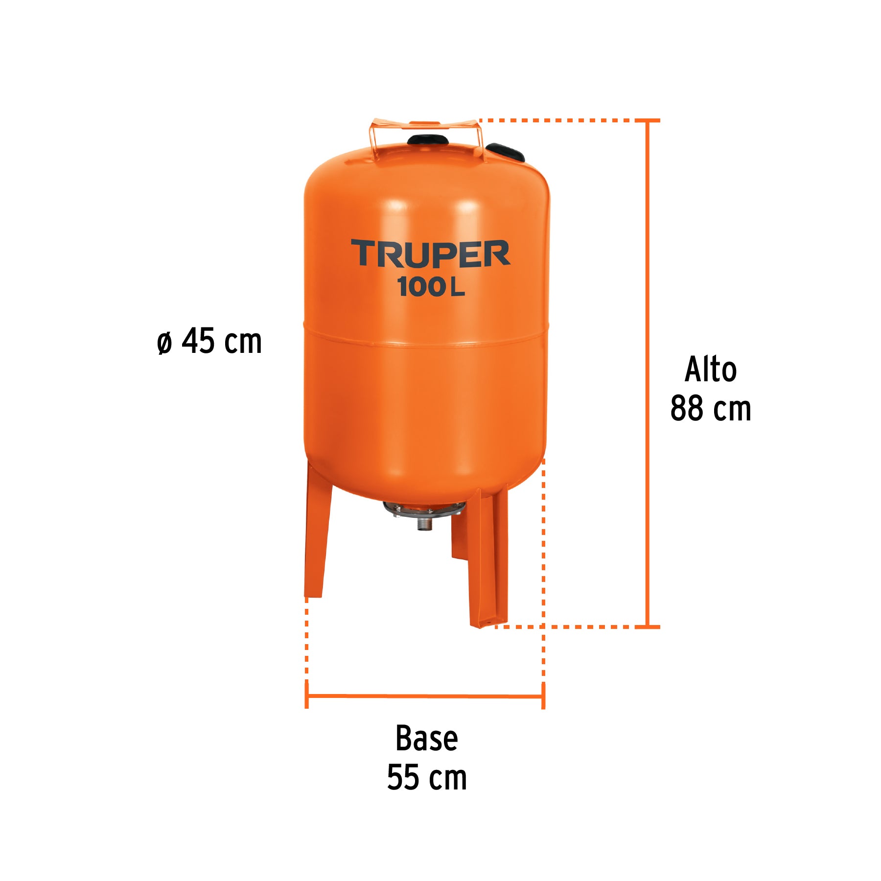 Tanque para bomba hidroneumática HIDR-1X100