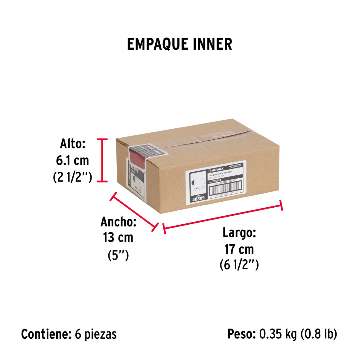 Tope tipo codo para puerta,latón antiguo, Hermex