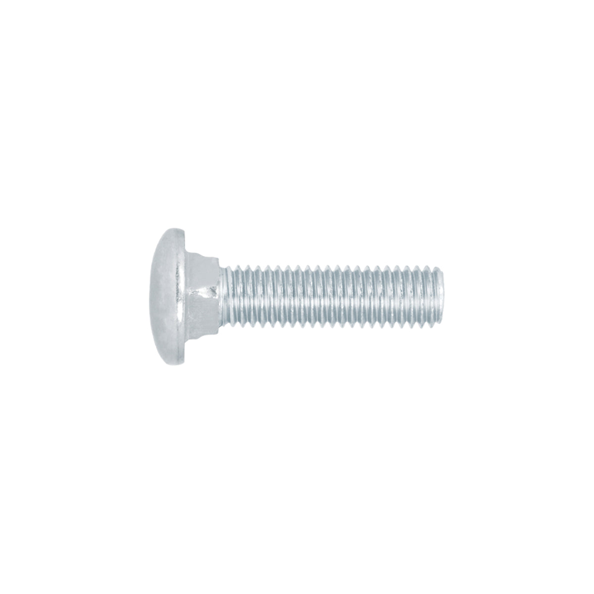 Tornillo tipo coche, galvanizado, 1/2 X 2", 30 piezas