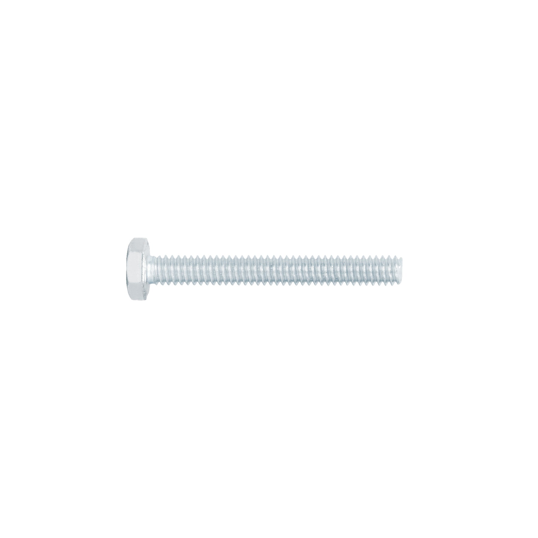 Tornillo acero galvanizado tipo máquina 1/4x2", 60 pzas