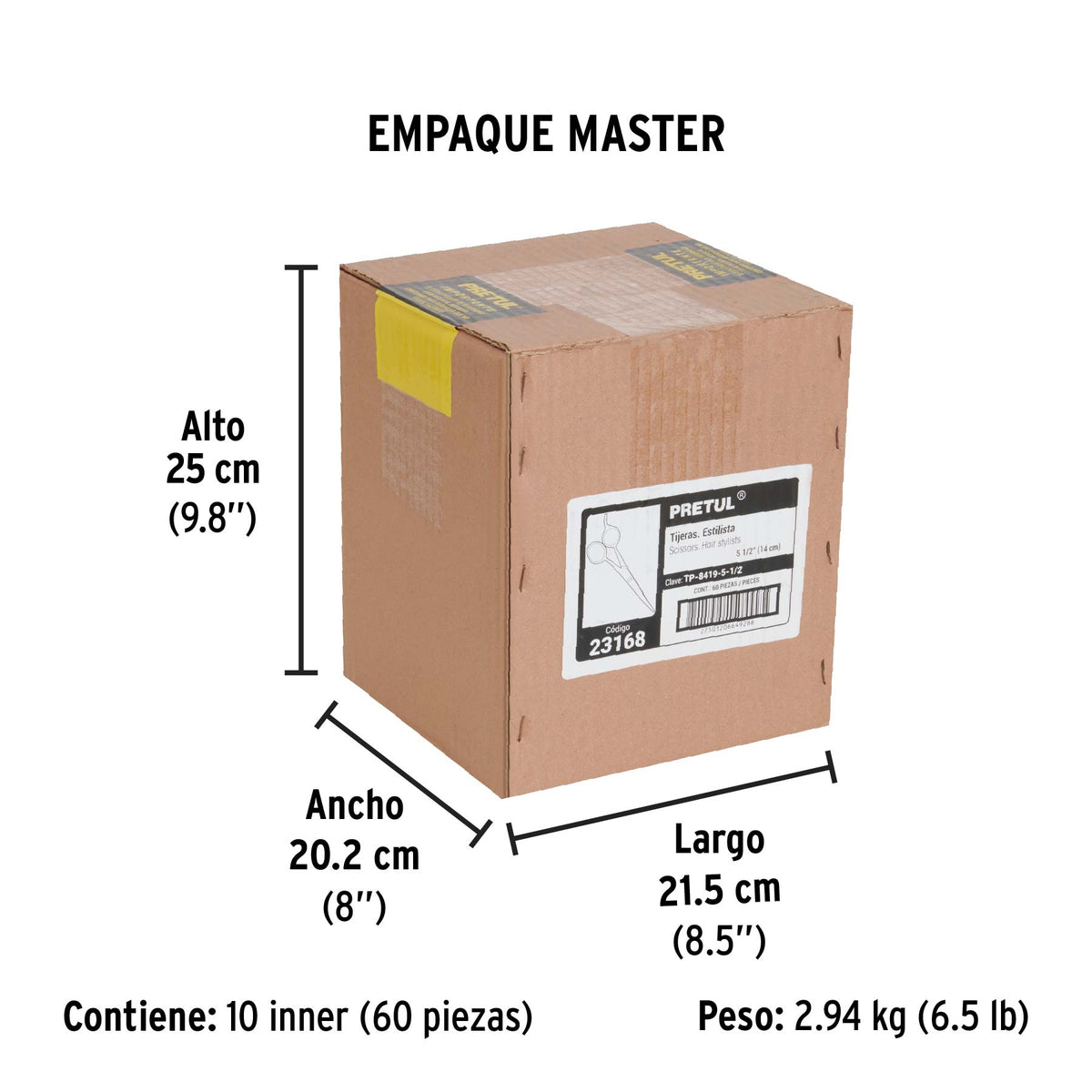 Tijera para estilista con gancho, 5-1/2", pretul