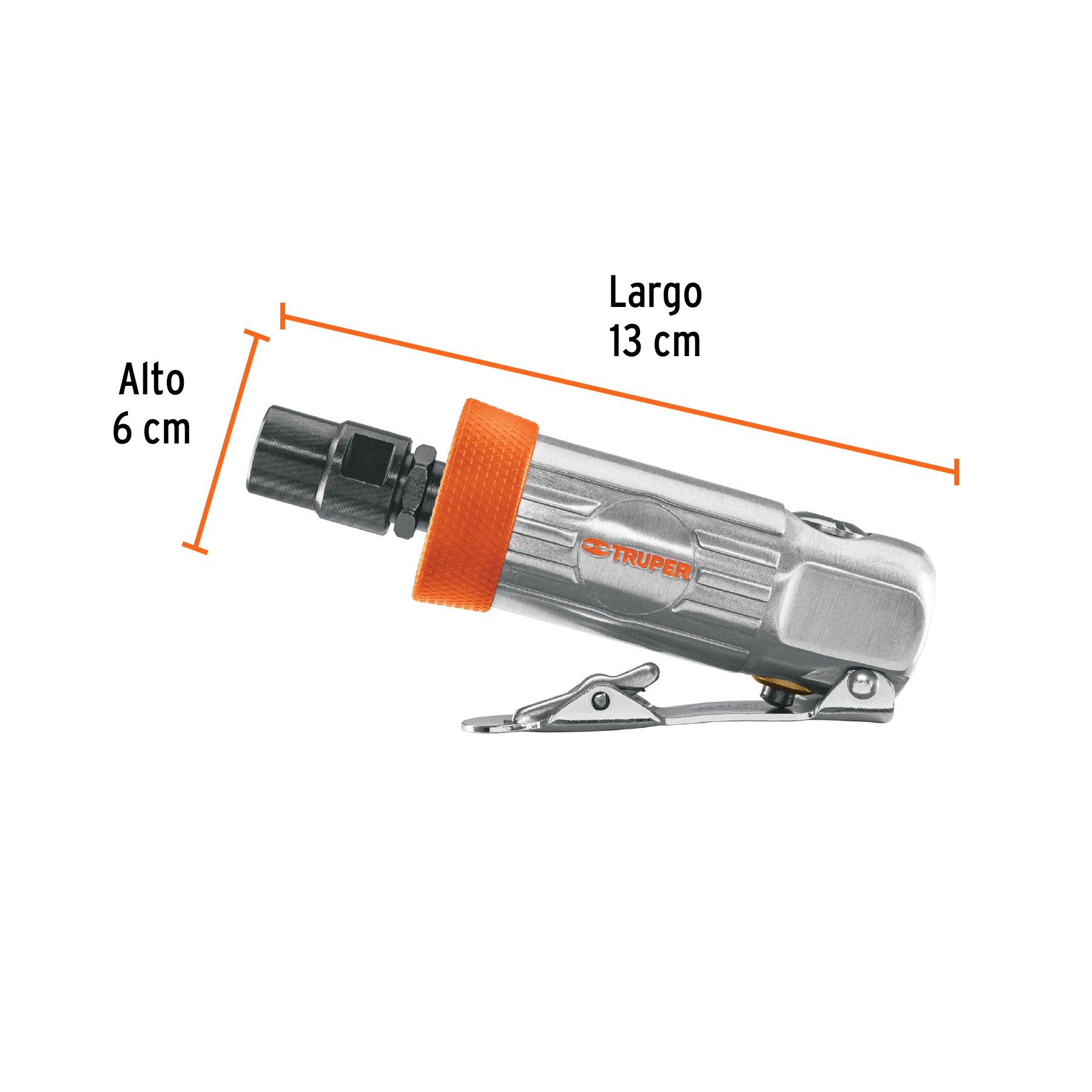 Miniesmeriladora neumática, 1/4", kit 16 piezas