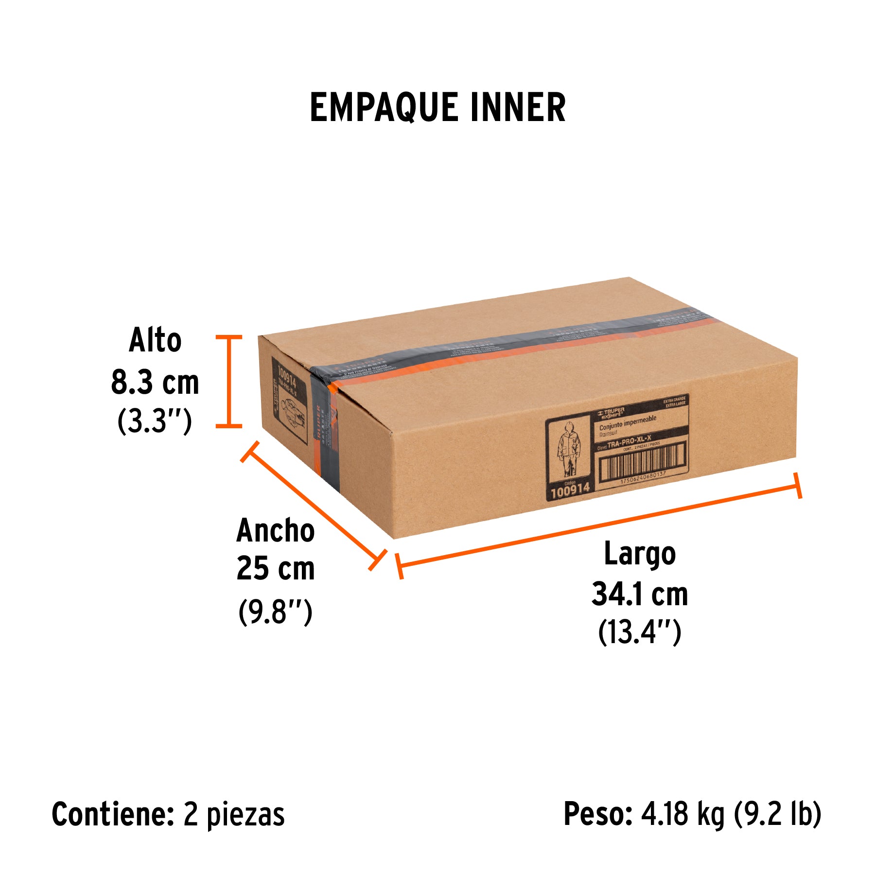 CONJUNTO IMPERMEABLE,PVC/poliéster/PVC,espesor 0.35mm, EG, Expert