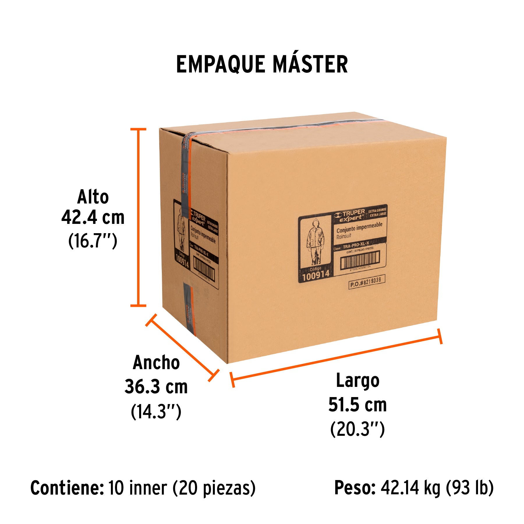 CONJUNTO IMPERMEABLE,PVC/poliéster/PVC,espesor 0.35mm, EG, Expert