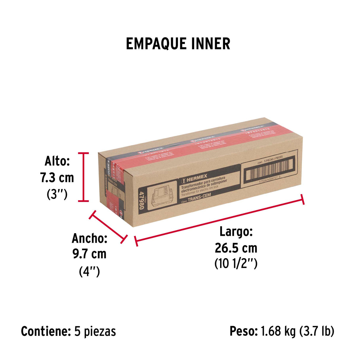 Transformador para cerradura electromecánica, Hermex