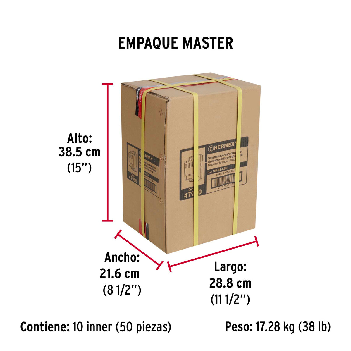 Transformador para cerradura electromecánica, Hermex