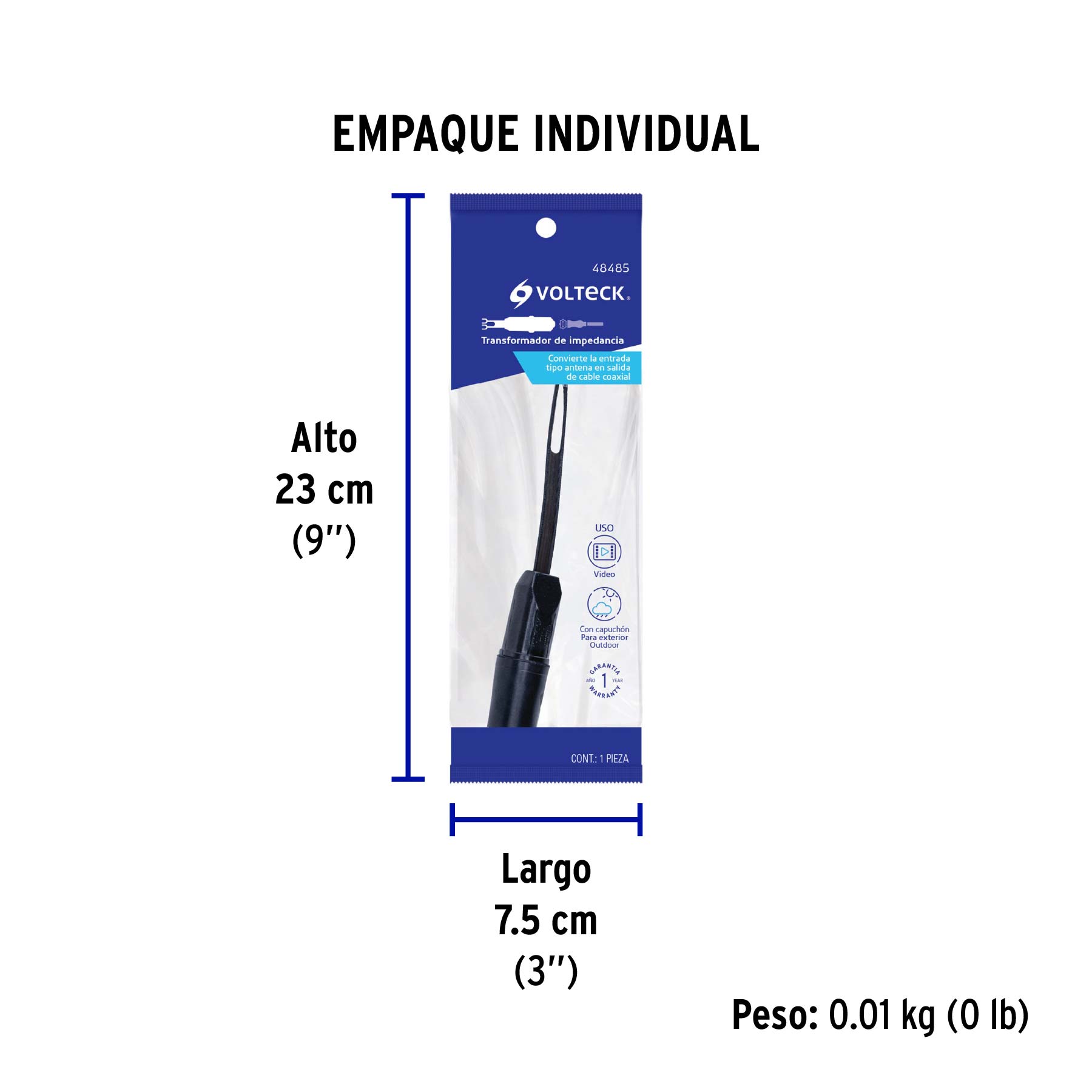 Transformador de impedancia para exteriores
