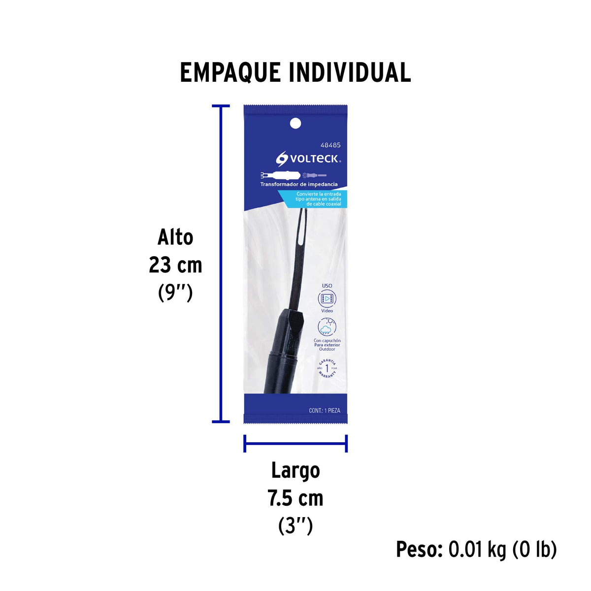 Transformador de impedancia para exteriores