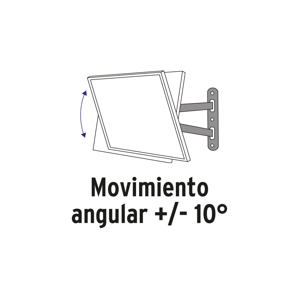 Soporte para TV con inclinación ajustable, 26"-65"