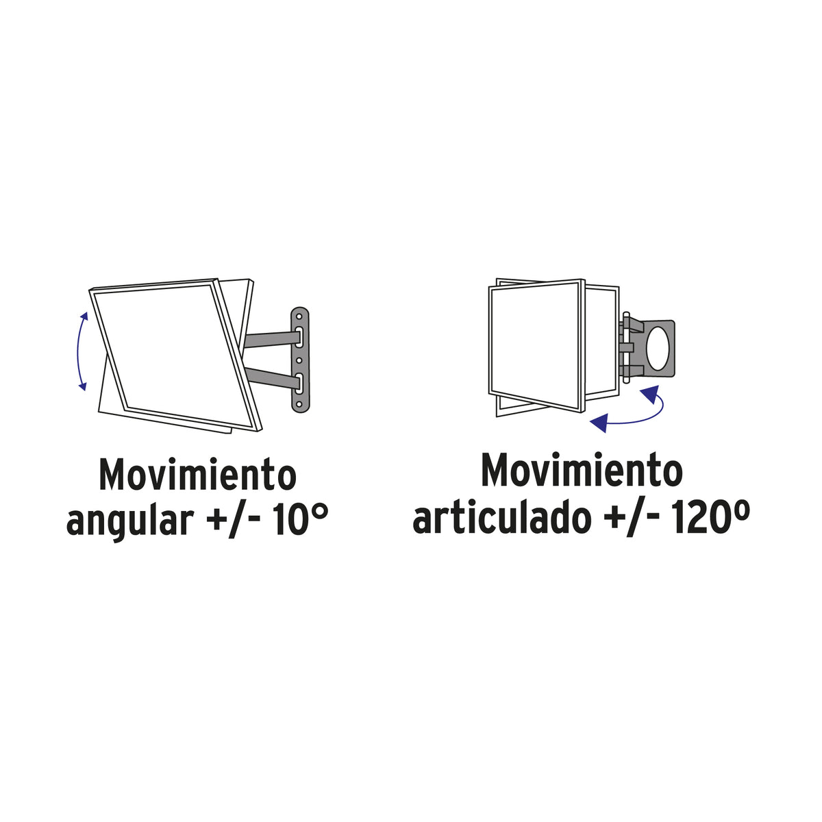 Soporte para TV, articulado, 26"-65"