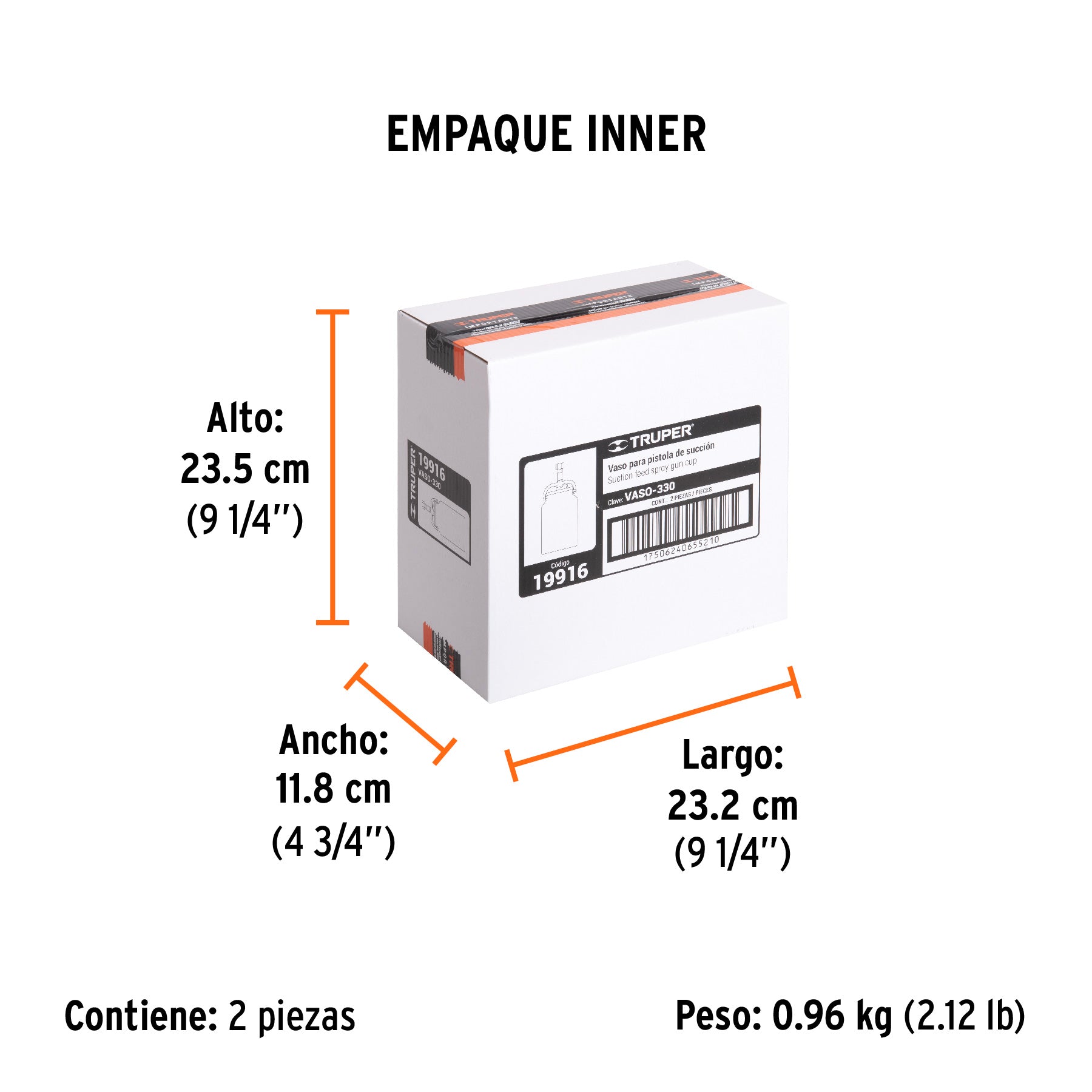 Vaso aluminio de repuesto para PIPI-330