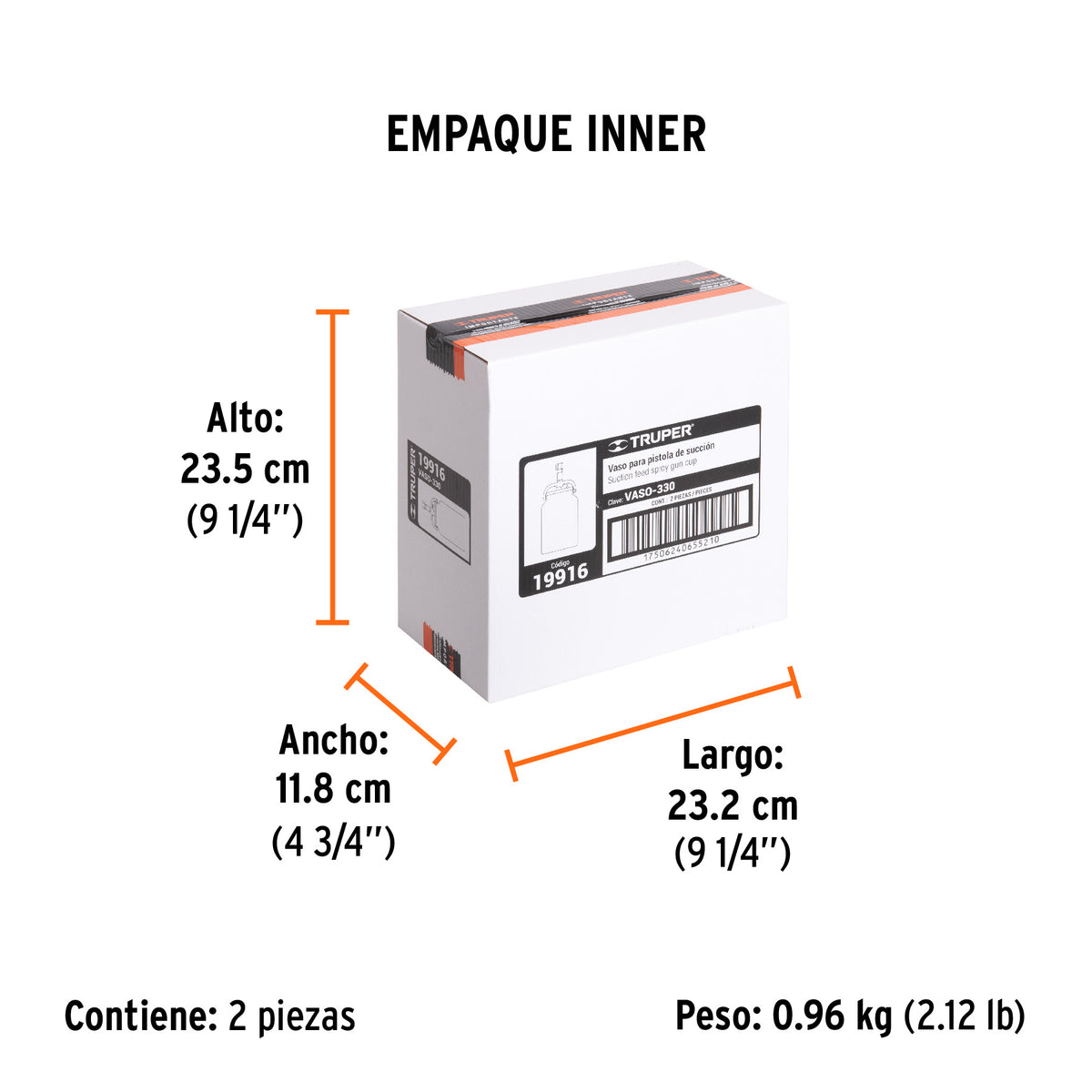 Vaso aluminio de repuesto para PIPI-330