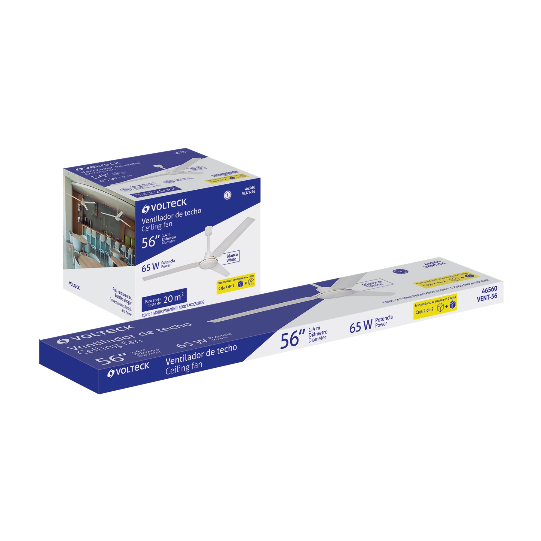 Ventilador de techo, 56", Volteck