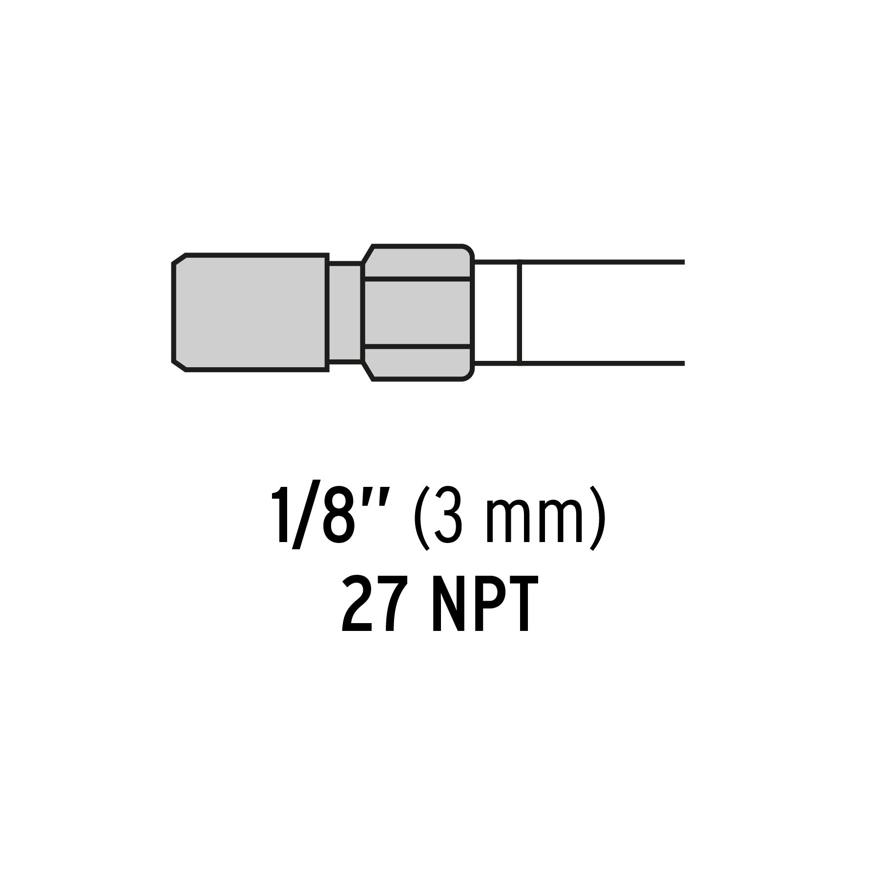 Válvula check para grasera, 27 NPT