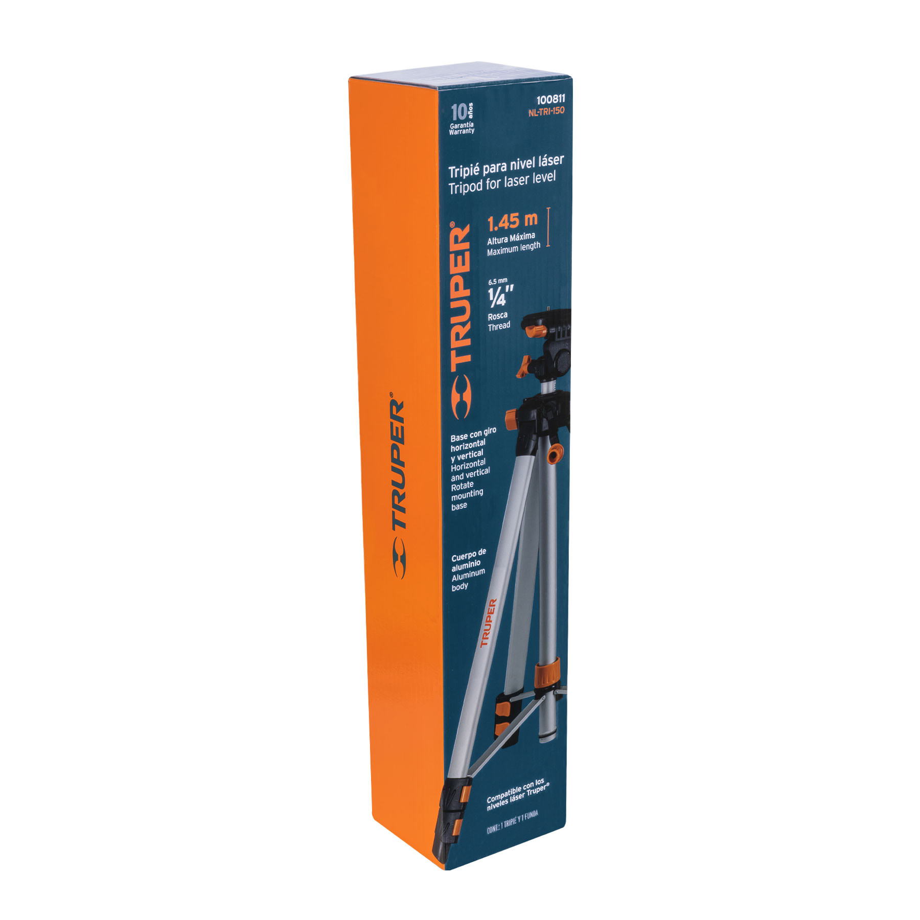 Tripié extensible de aluminio para nivel láser, 50-150 cm