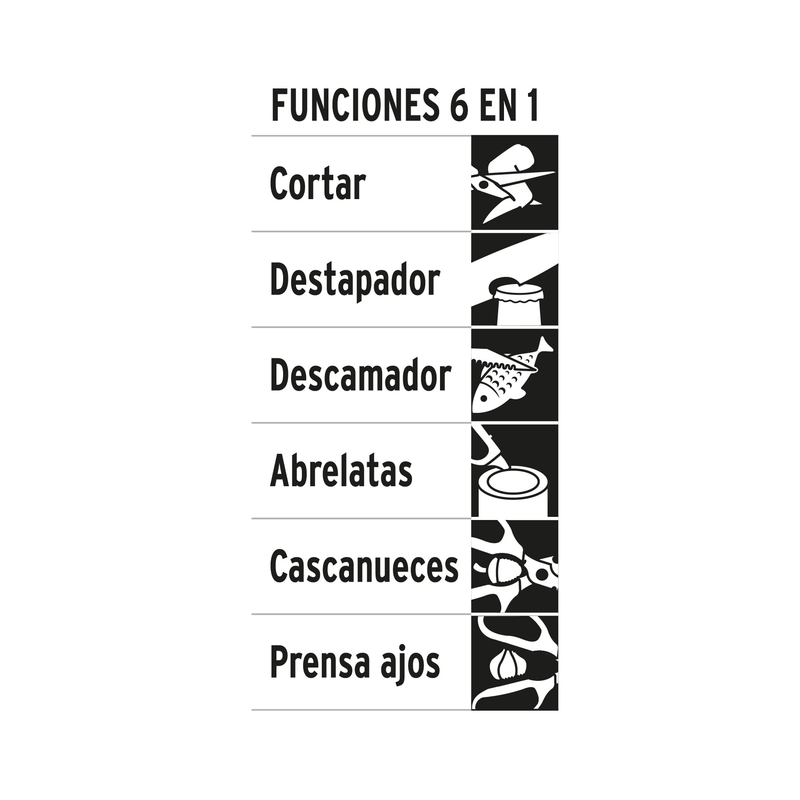 TIJERAS MULTIUSOS PARA COCINA