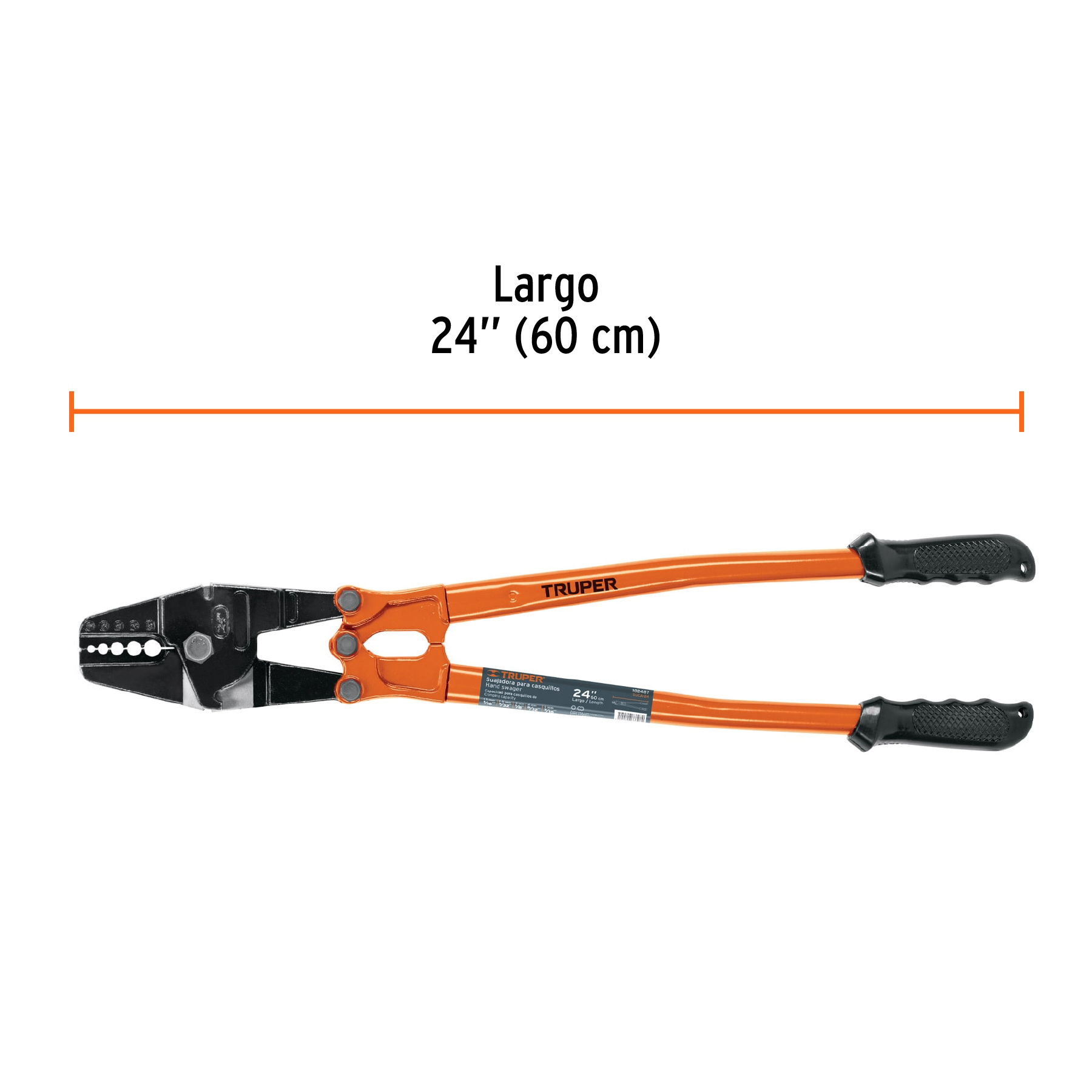 Suajadora 24' para casquillos con cortador de cable, Truper