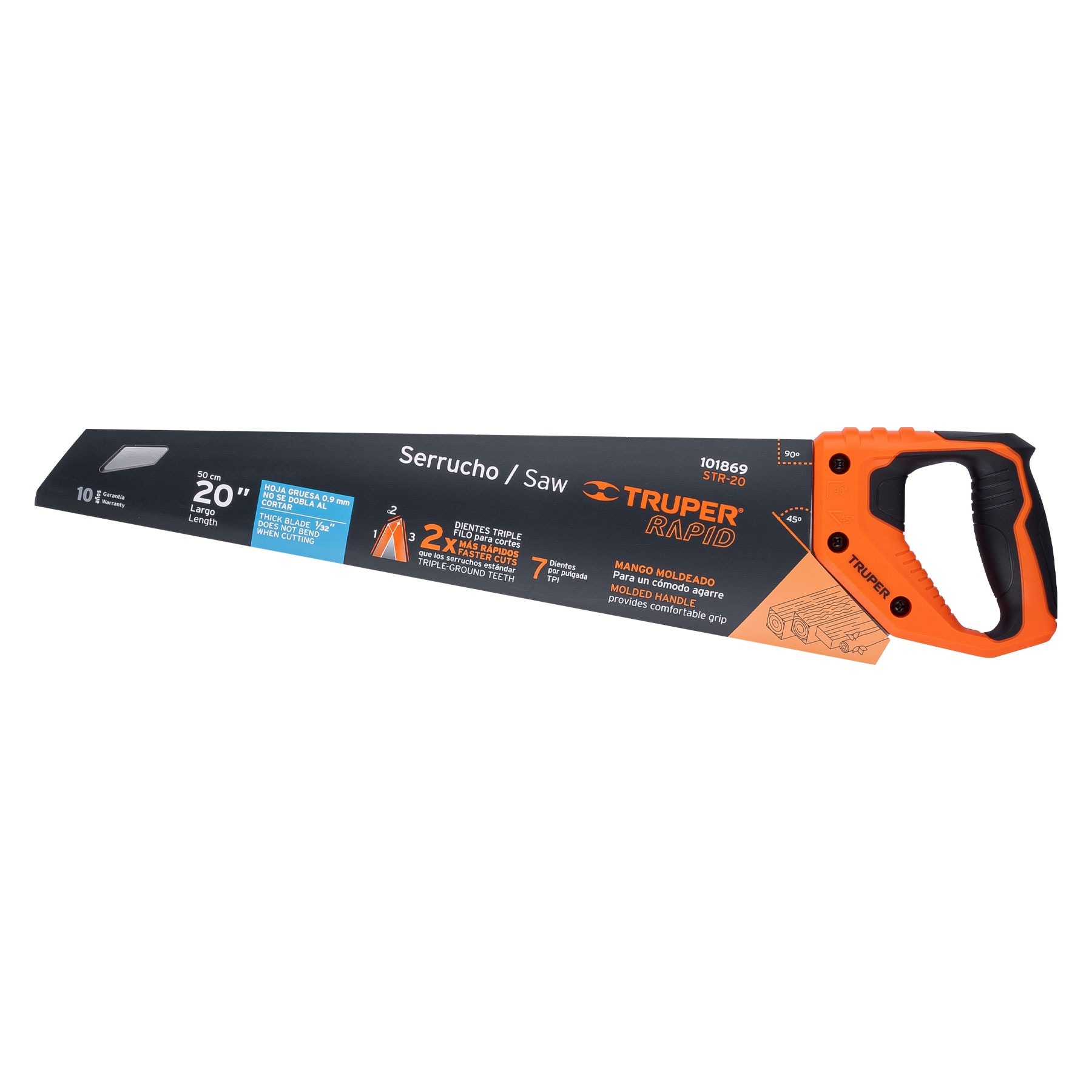 Serrucho Rapid 20', mango Comfort grip