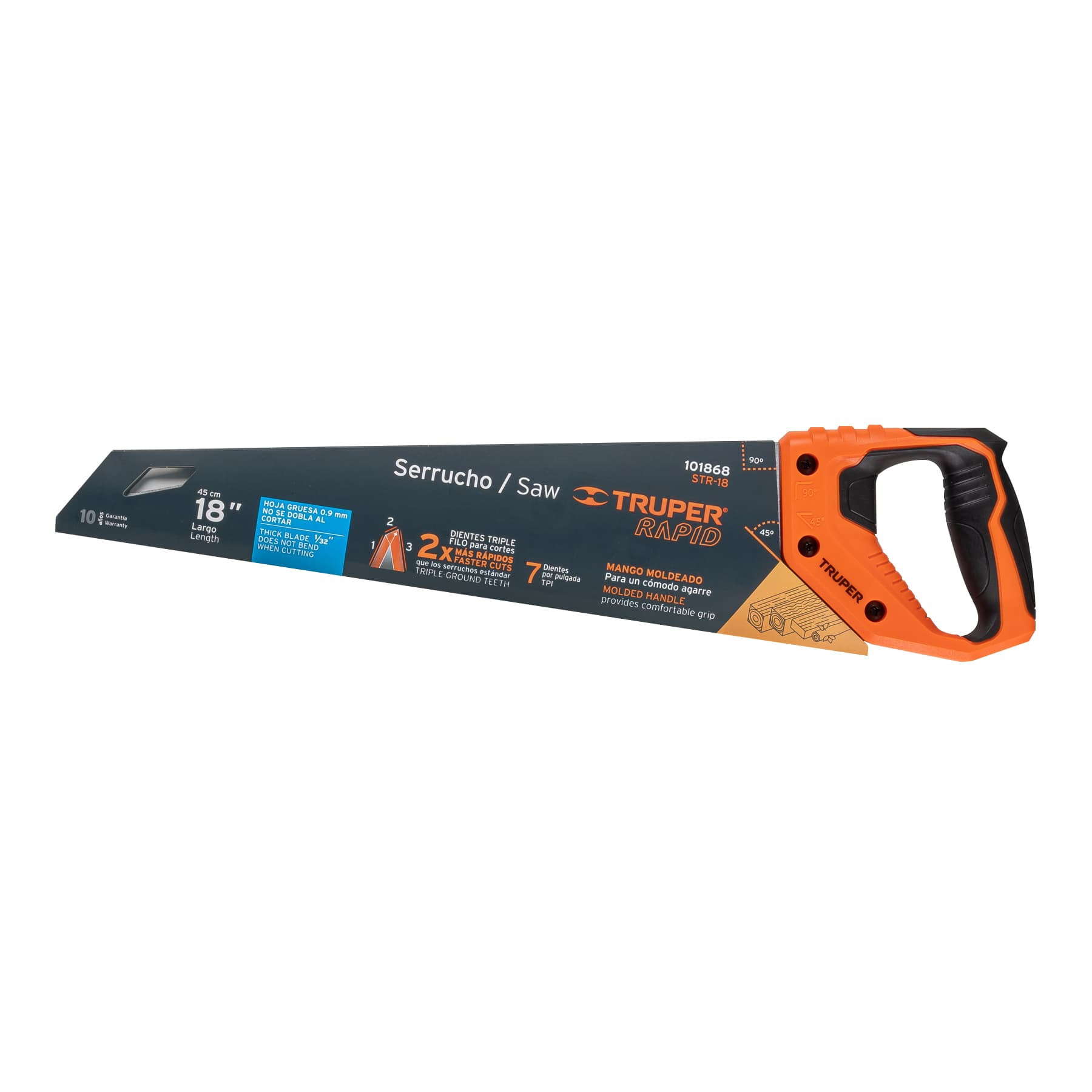 Serrucho Rapid 18', mango Comfort grip
