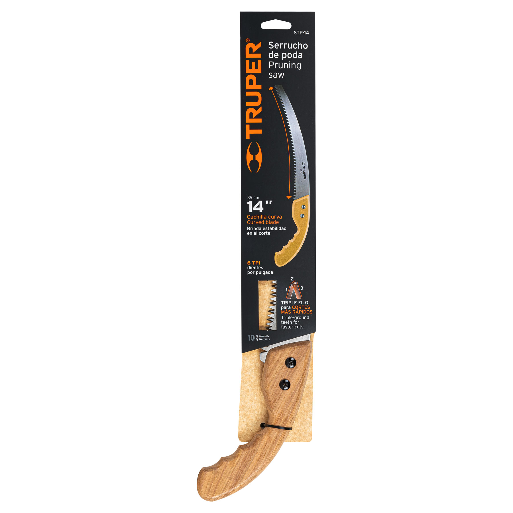 Serrucho de poda 14", tradicional, 6 DPP SUSTITUYE 100121