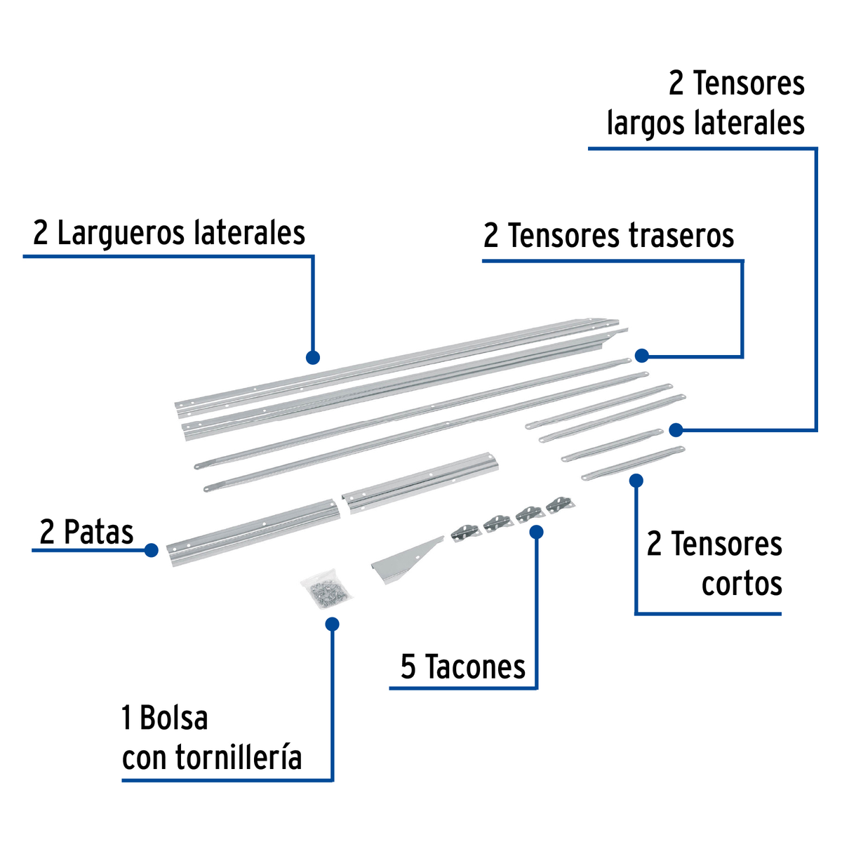 Base para termotanque p/calentador solar CALE-20S, FOSET