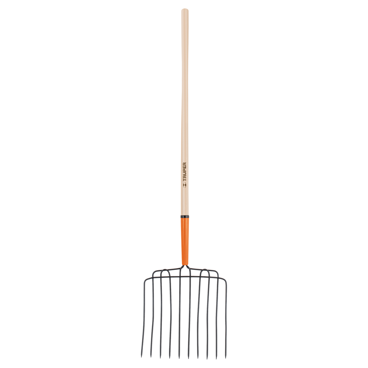 Bieldo para estiércol 10 dientes, mango 48', Truper