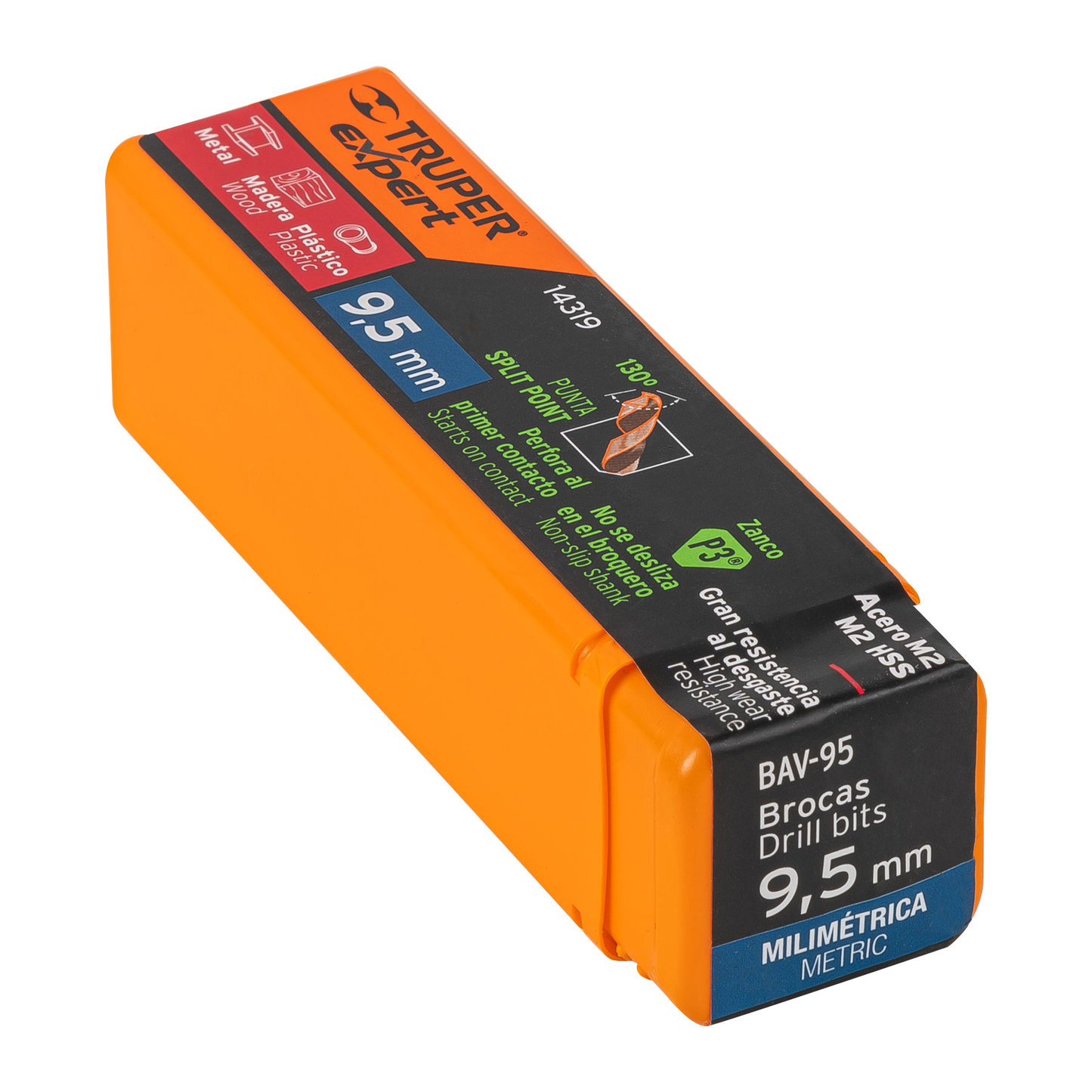 Broca de alta velocidad 9.5 mm