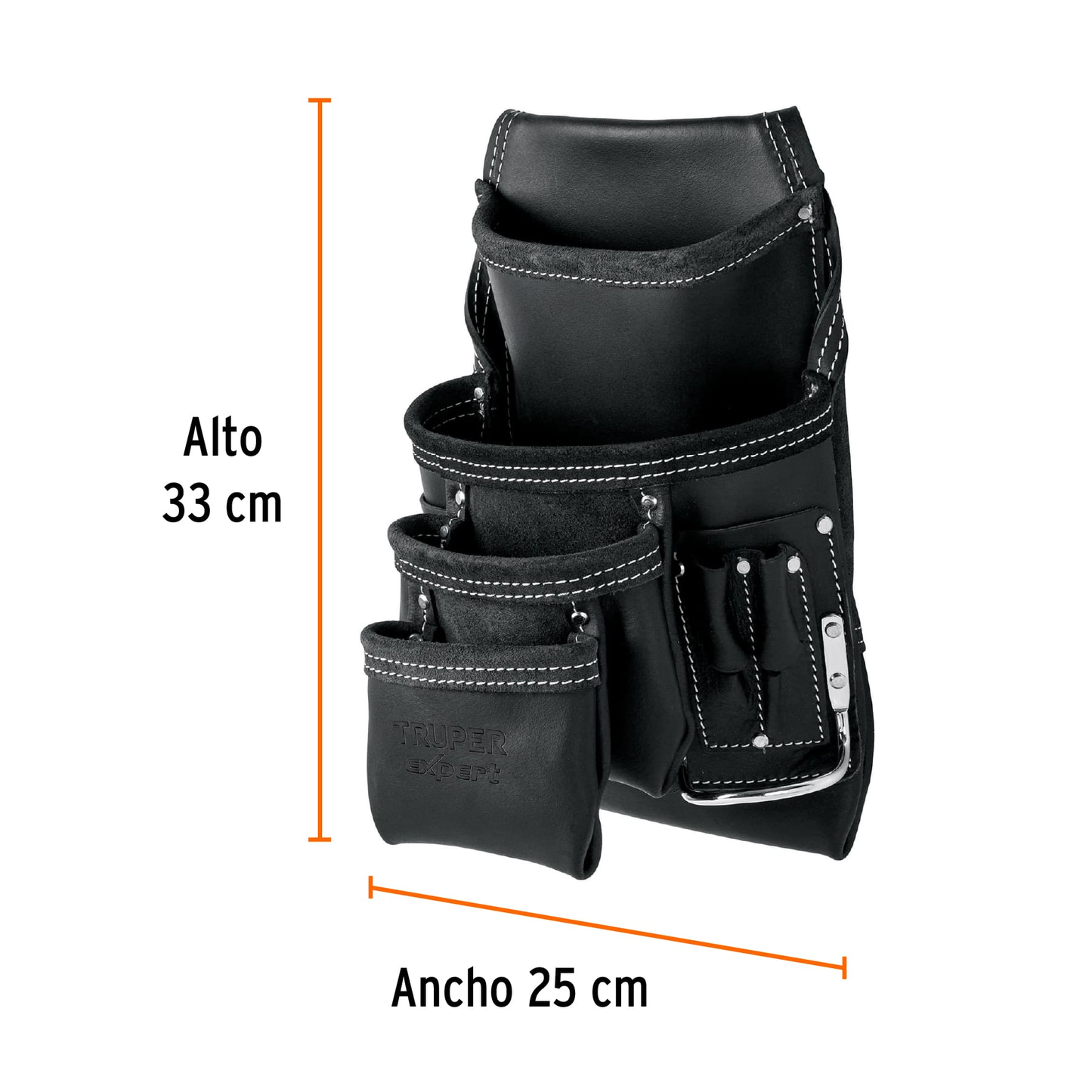 Porta herramientas de carnaza, 4 compartimientos, Expert