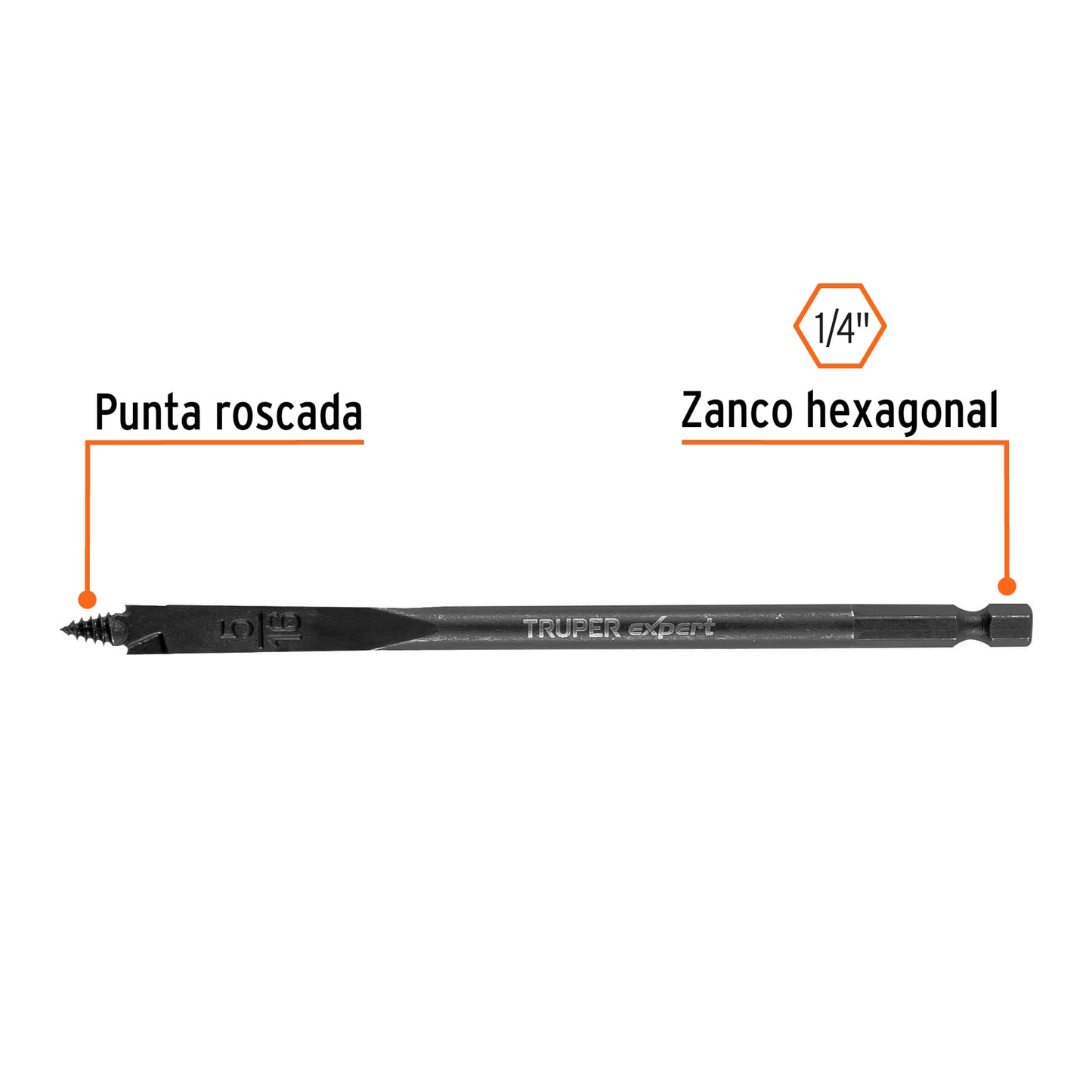 Broca plana de manita 5/16', Expert