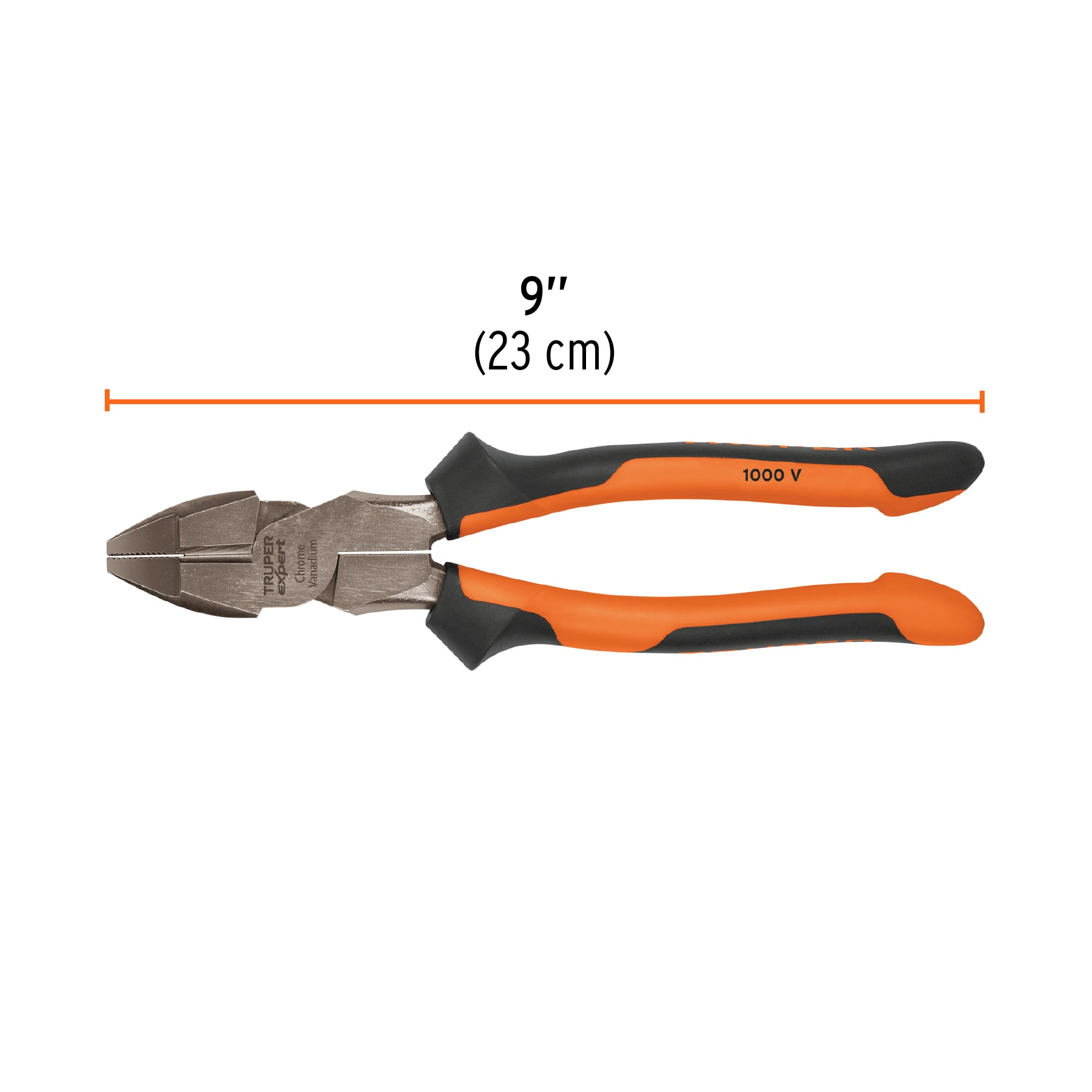 Pinza para electricista 9' alta palanca mango Comfort Grip