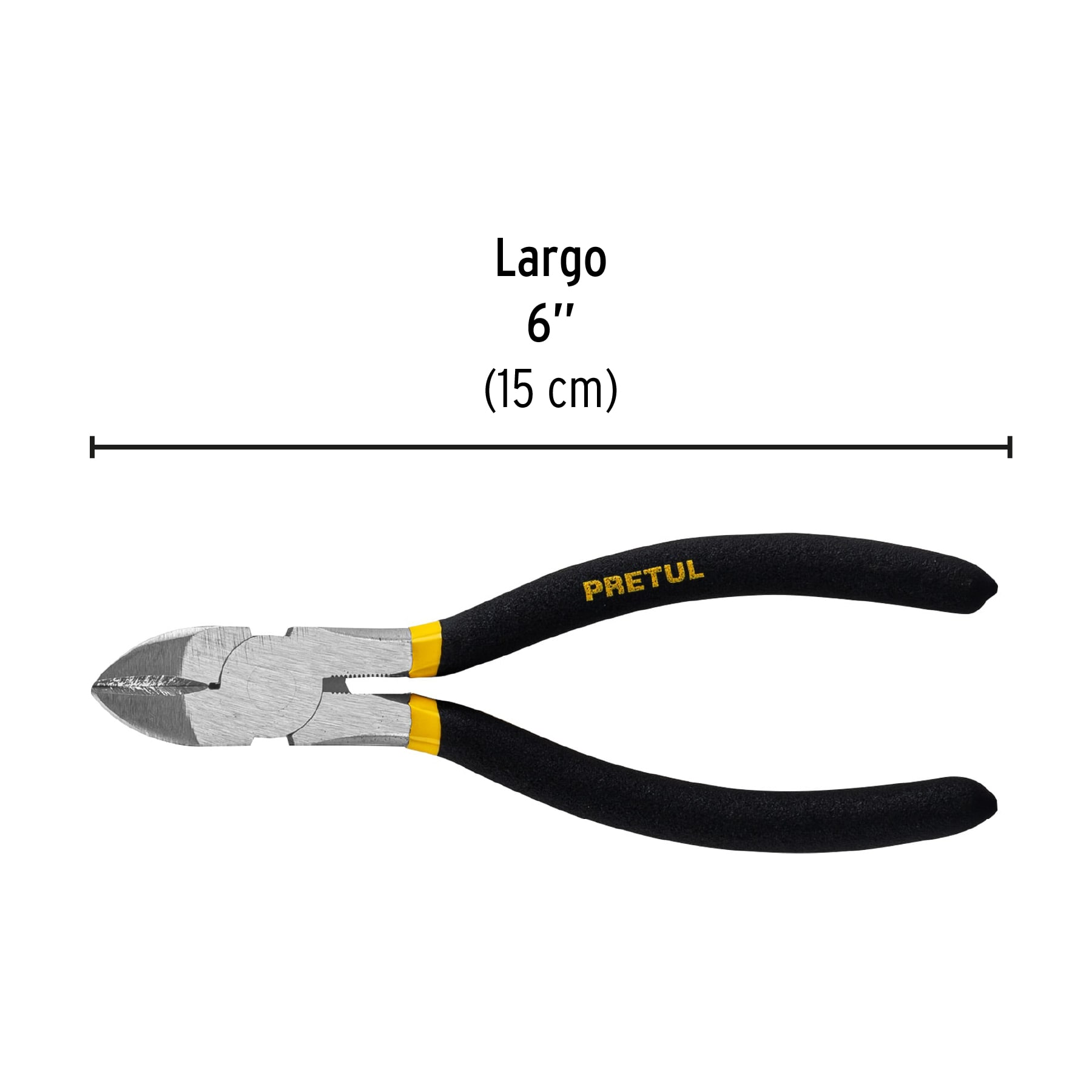 Pinza de corte diagonal 6' mango de vinil, a granel, Pretul