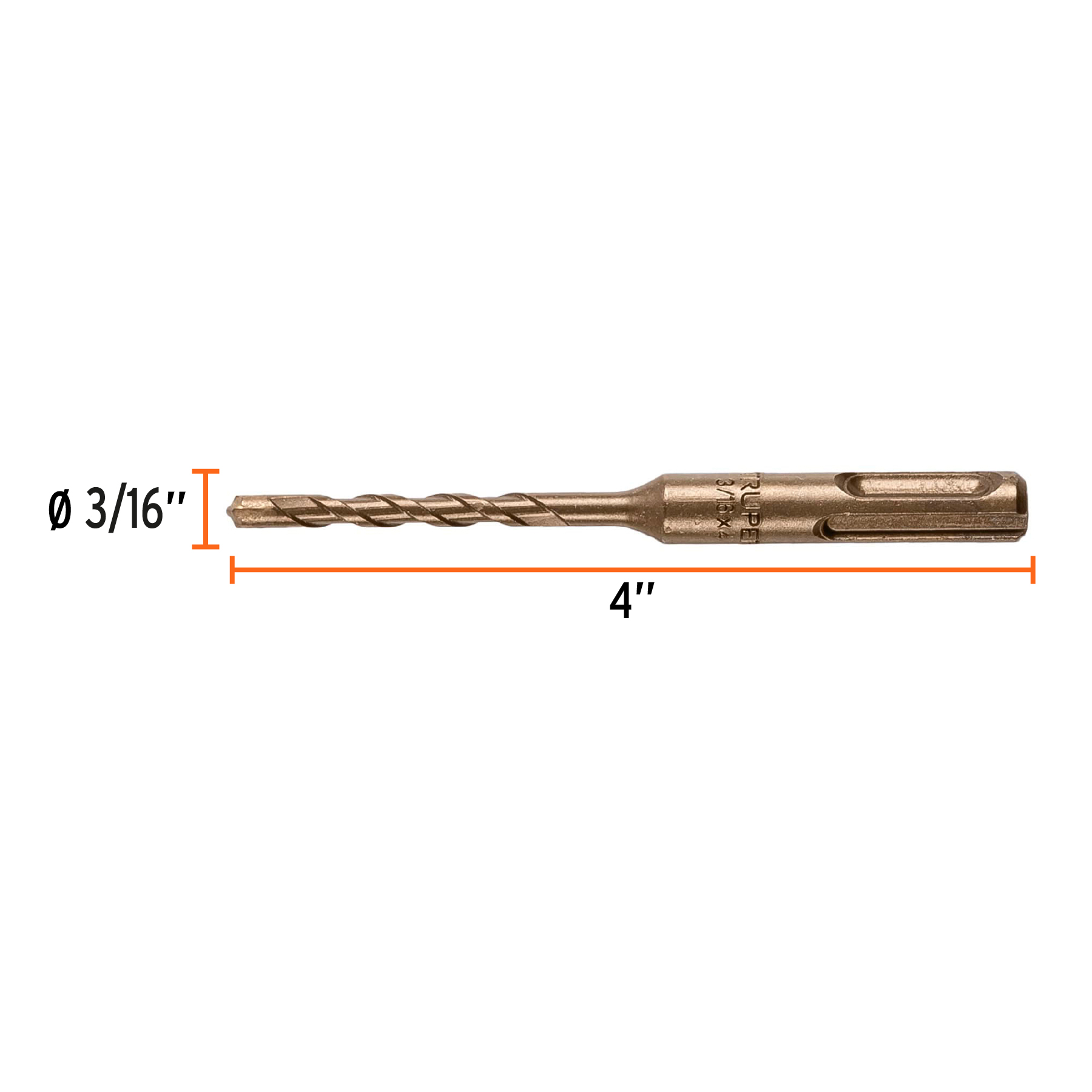 Broca SDS Plus 3/16 x 4'